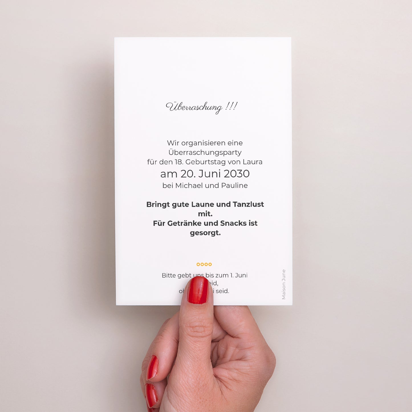 Einladungskarte Geburtstag PortraitPorträt Ballons à gogo foto N° 3