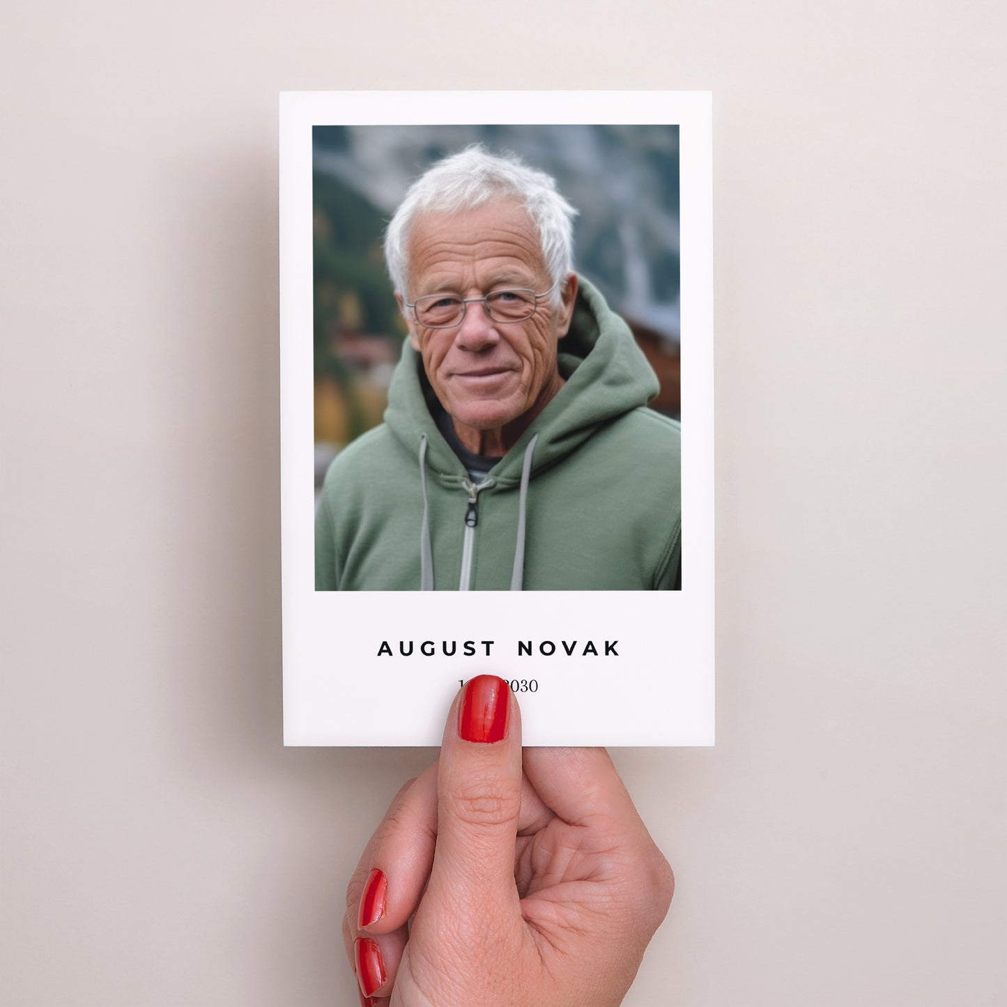 Trauerkarte PortraitPorträt Porträt Verstorbener foto N° 2