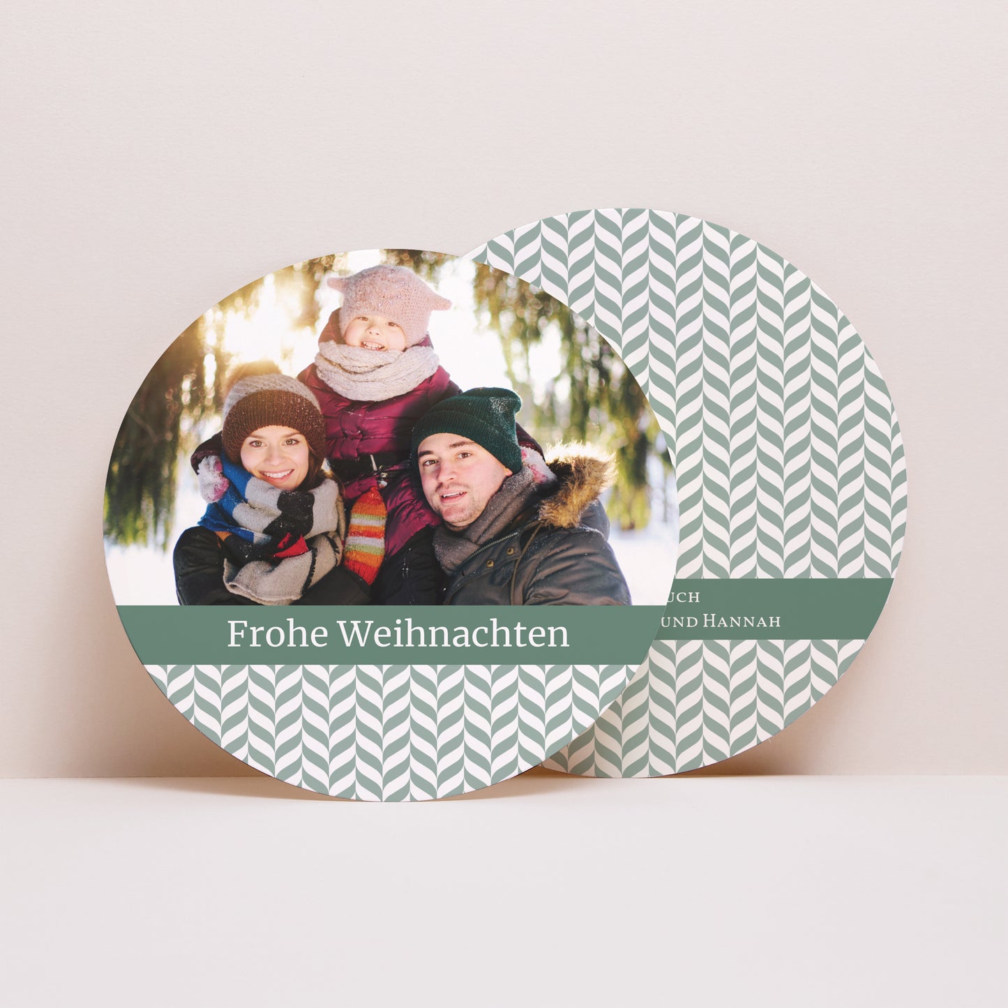 Weihnachtskarte Weihnachten Rund Verzauberte Weihnachten foto N° 1