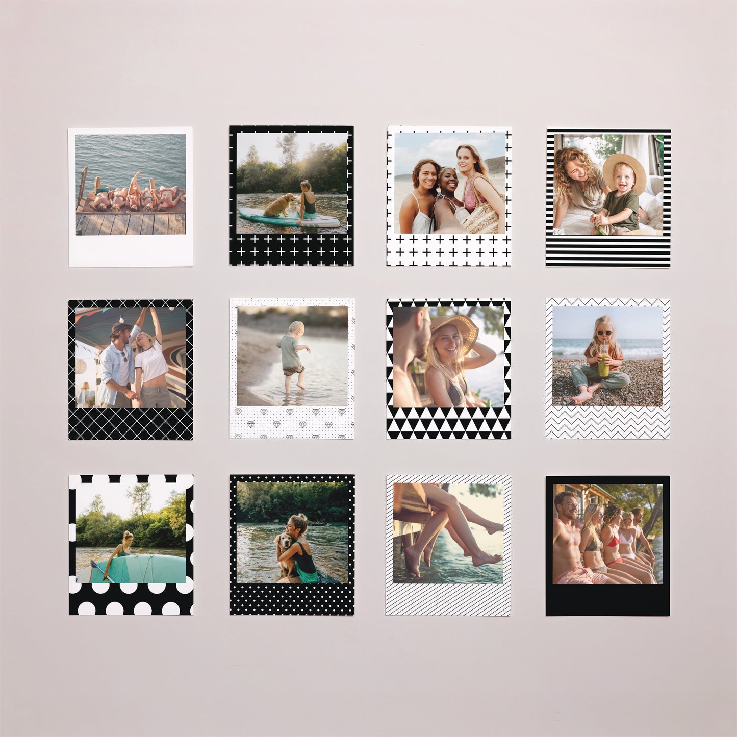 Fotoabzug Foto's Pack von 12 S/W-Muster foto N° 1