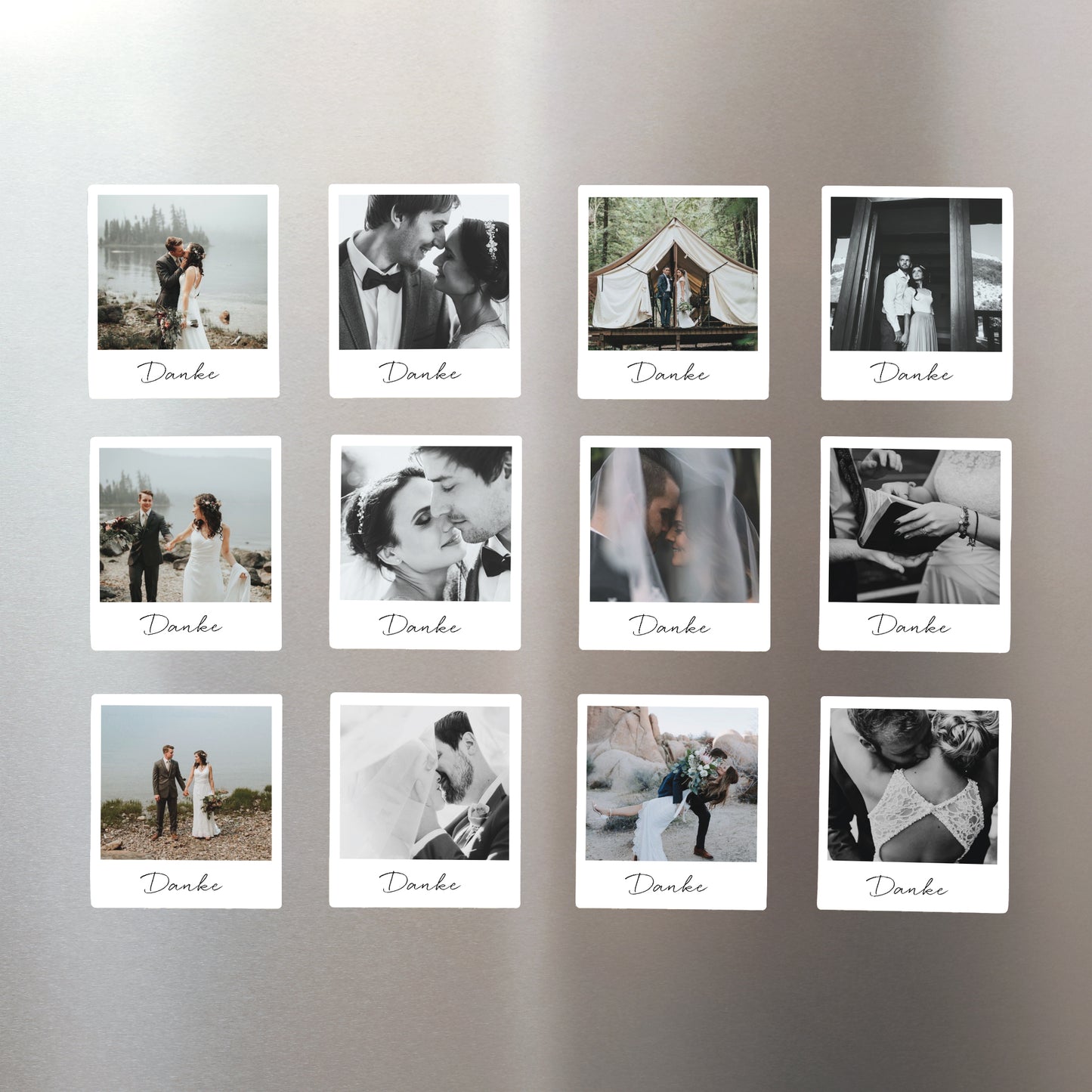 Fotoabzug Foto's Pack mit 12, magnetisch Danke Magnet foto N° 1