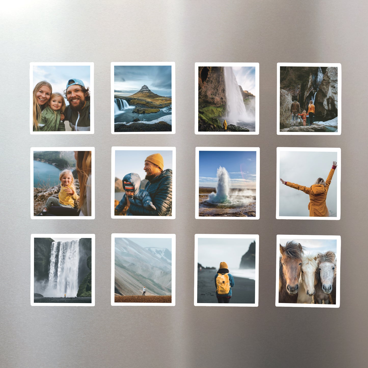 Fotoabzug Foto's Pack mit 12, magnetisch Basic Magnetic White foto N° 1