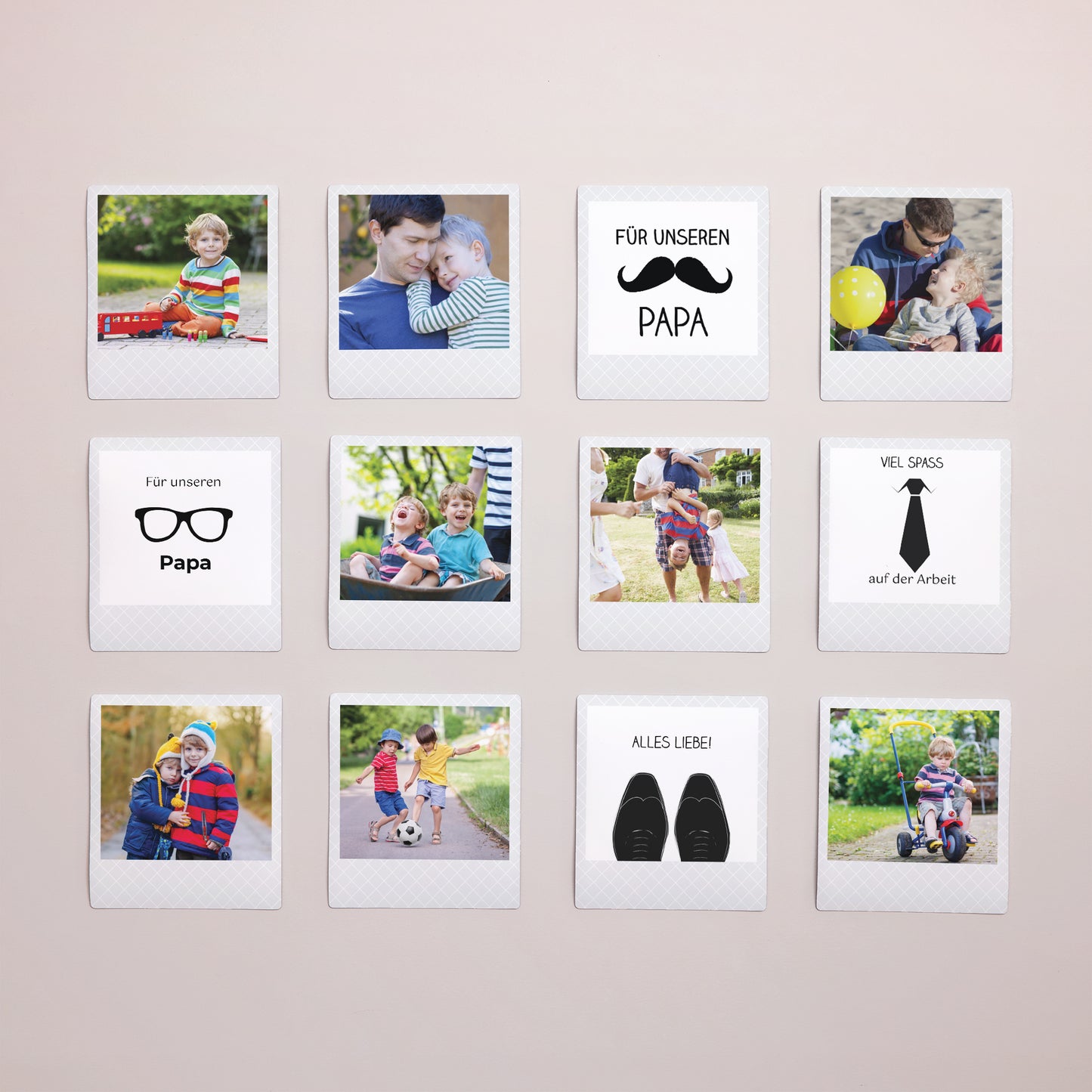 Fotoabzug Foto's Pack mit 12, magnetisch Hurra, Papa foto N° 1