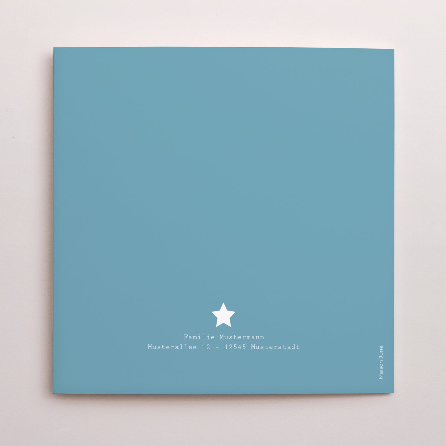 Geburtskarte Doppelflügiges Quadrat Unter einem guten Stern foto N° 3