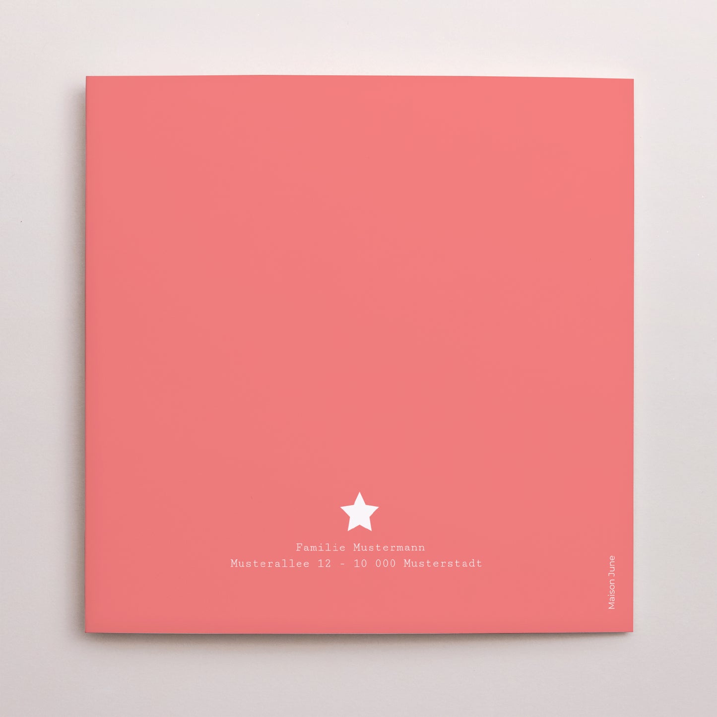 Geburtskarte Doppelflügiges Quadrat In den Sternen foto N° 3