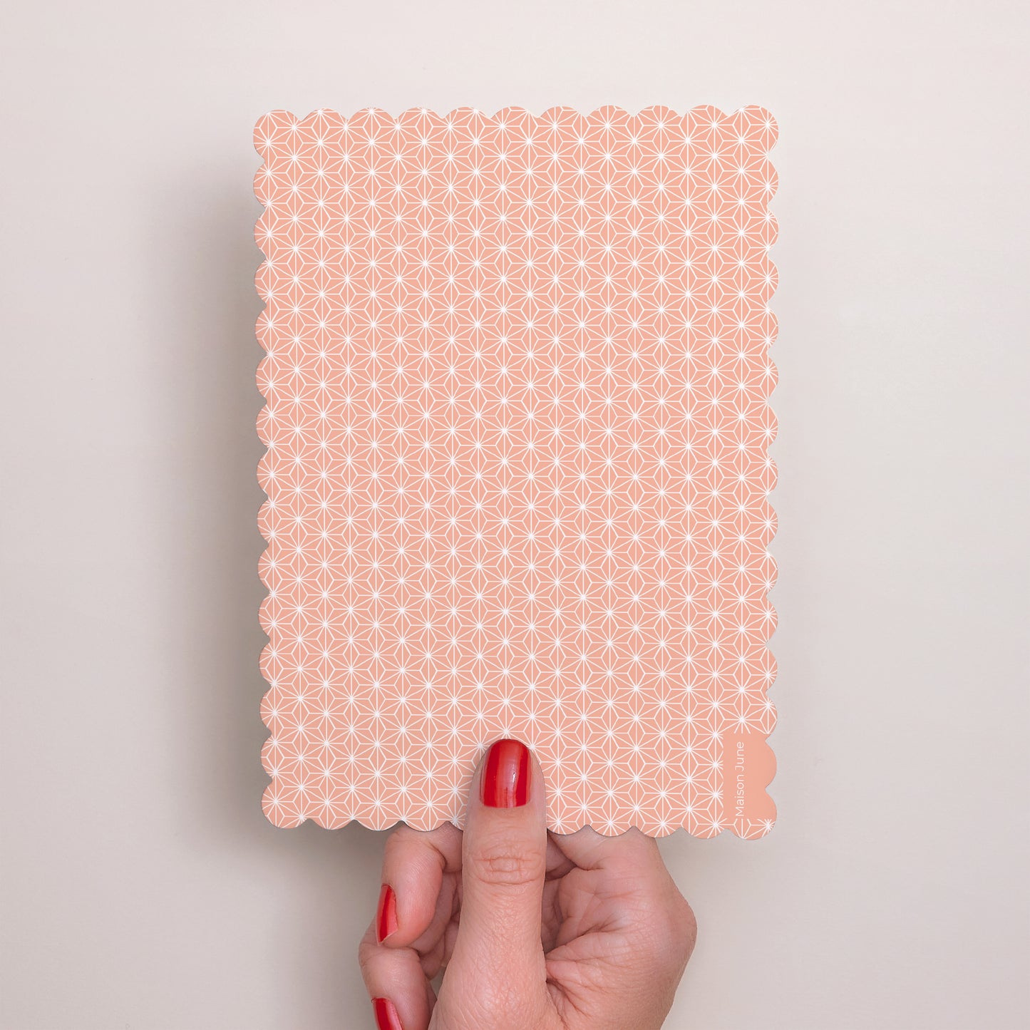 Taufeinladung Porträt, Keksränder Gradienteneffekt Rose foto N° 3