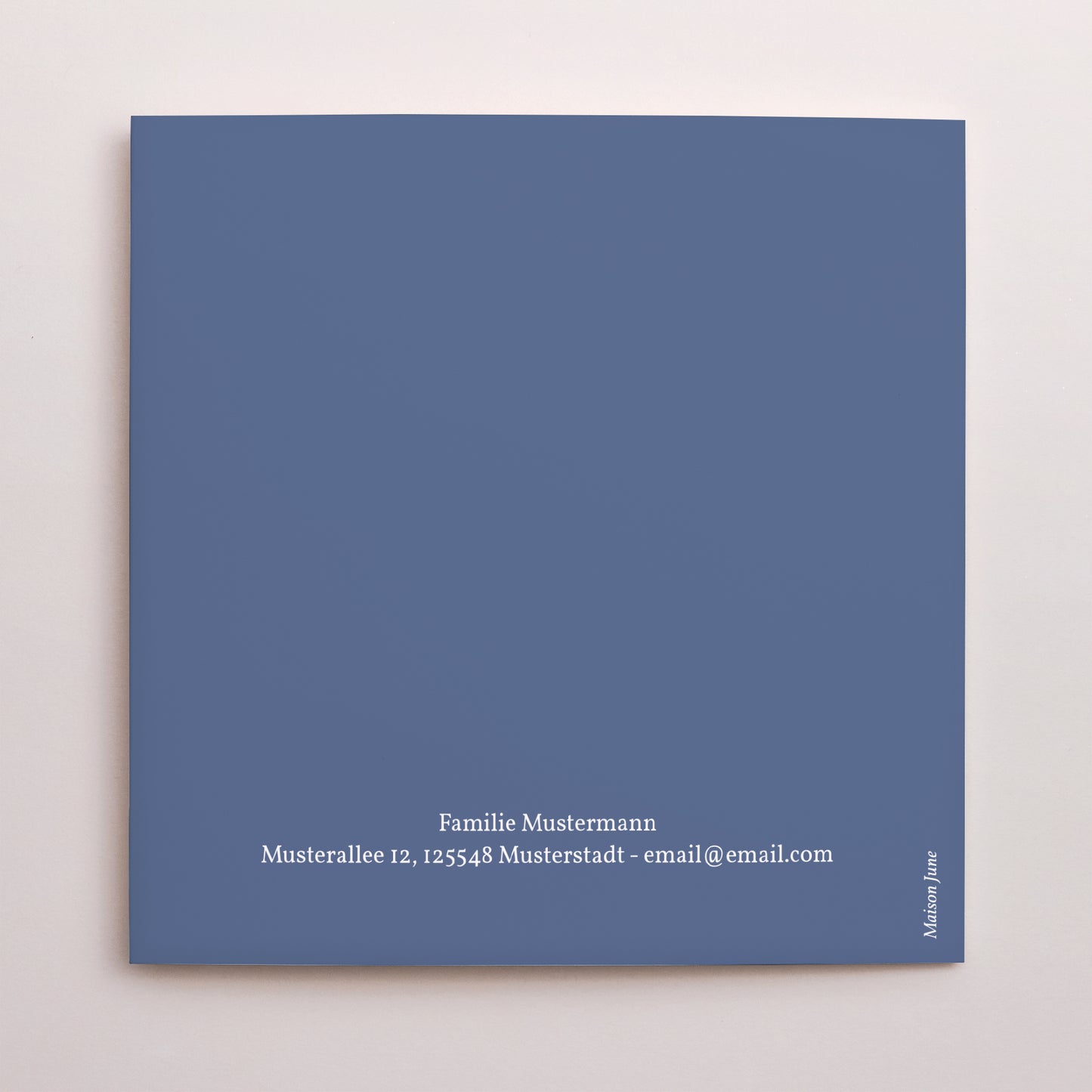 Dankeskarte Taufe Doppelflügiges Quadrat Moussaillon II foto N° 3