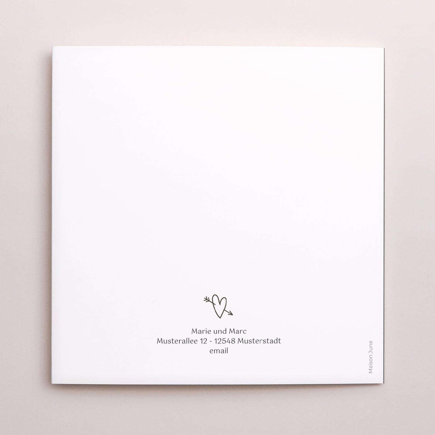 Hochzeitseinladung Doppelflügiges Quadrat Konfetti-Stimmung foto N° 3