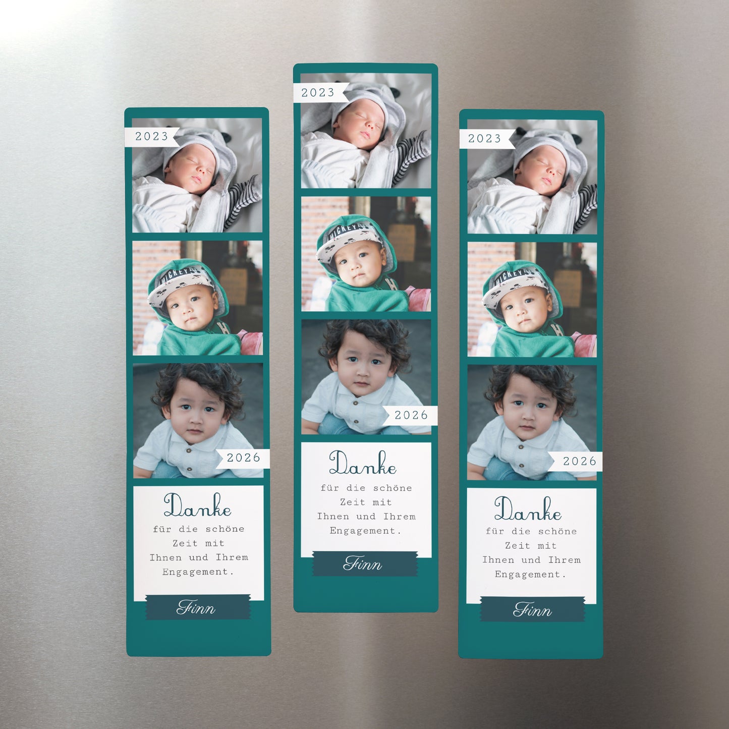 Fotoabzug Foto's Set aus 3, magnetisch Merci Atsem! foto N° 1