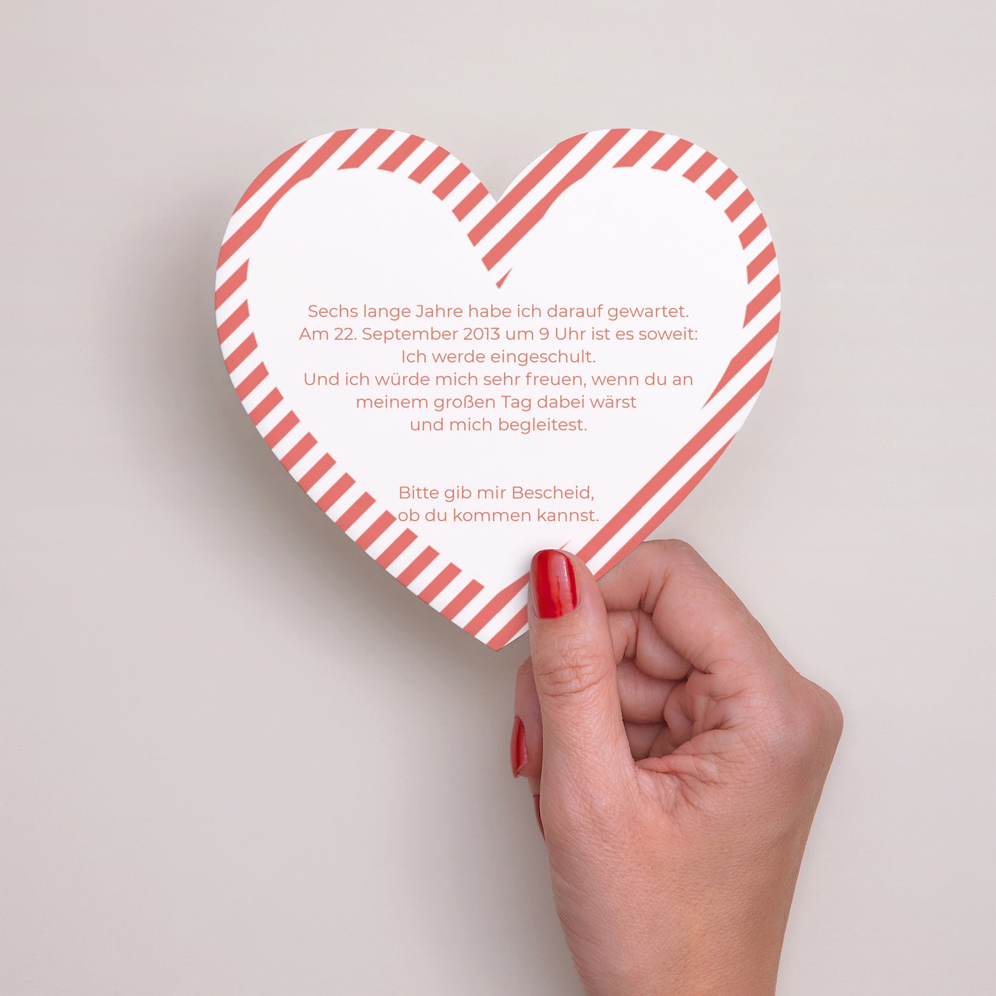 Einladungskarte Objekte Herz Herz eines Schülers foto N° 3