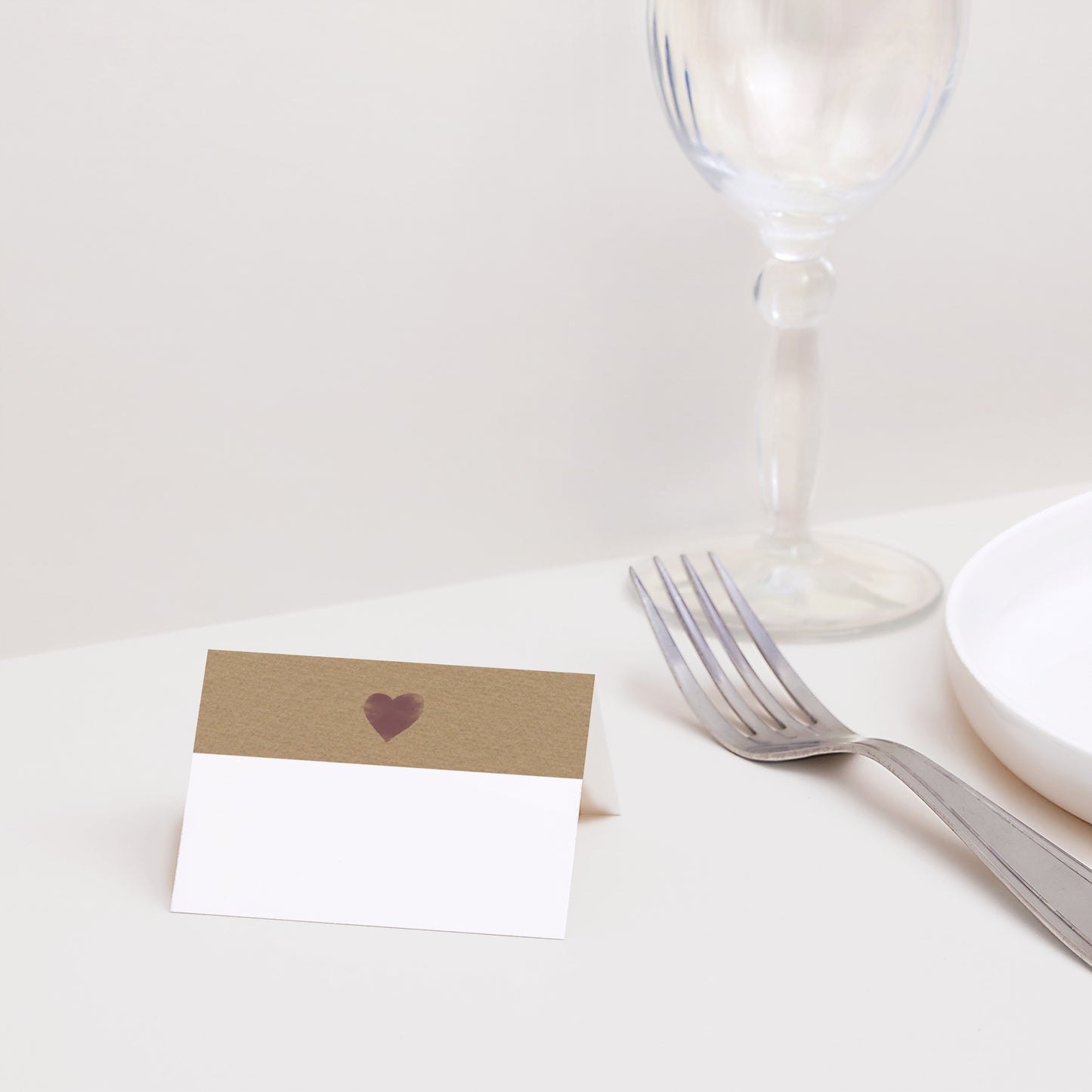 Tischkarten Hochzeit Quer Vintage-Blumen foto N° 2