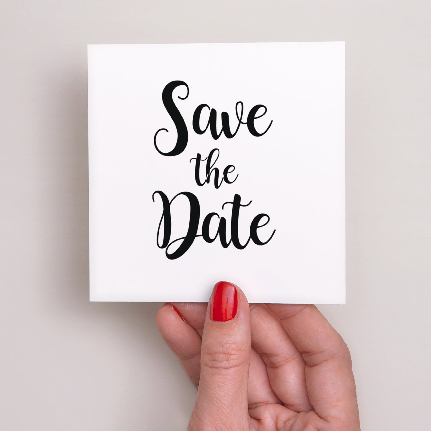 Save the date Karte Hochzeit Quadrat Vintage-Blumen foto N° 2