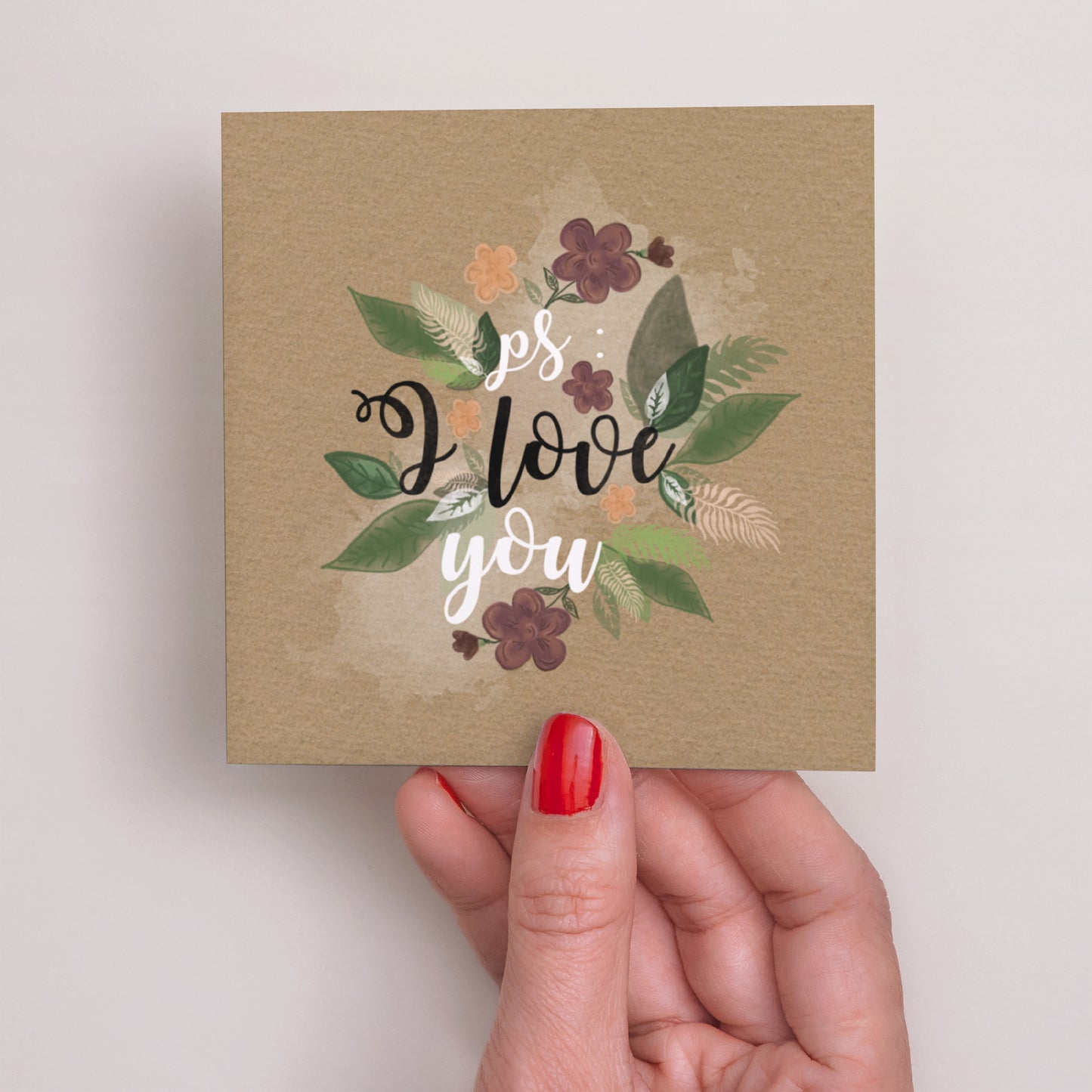Save the date Karte Hochzeit Quadrat Vintage-Blumen foto N° 3