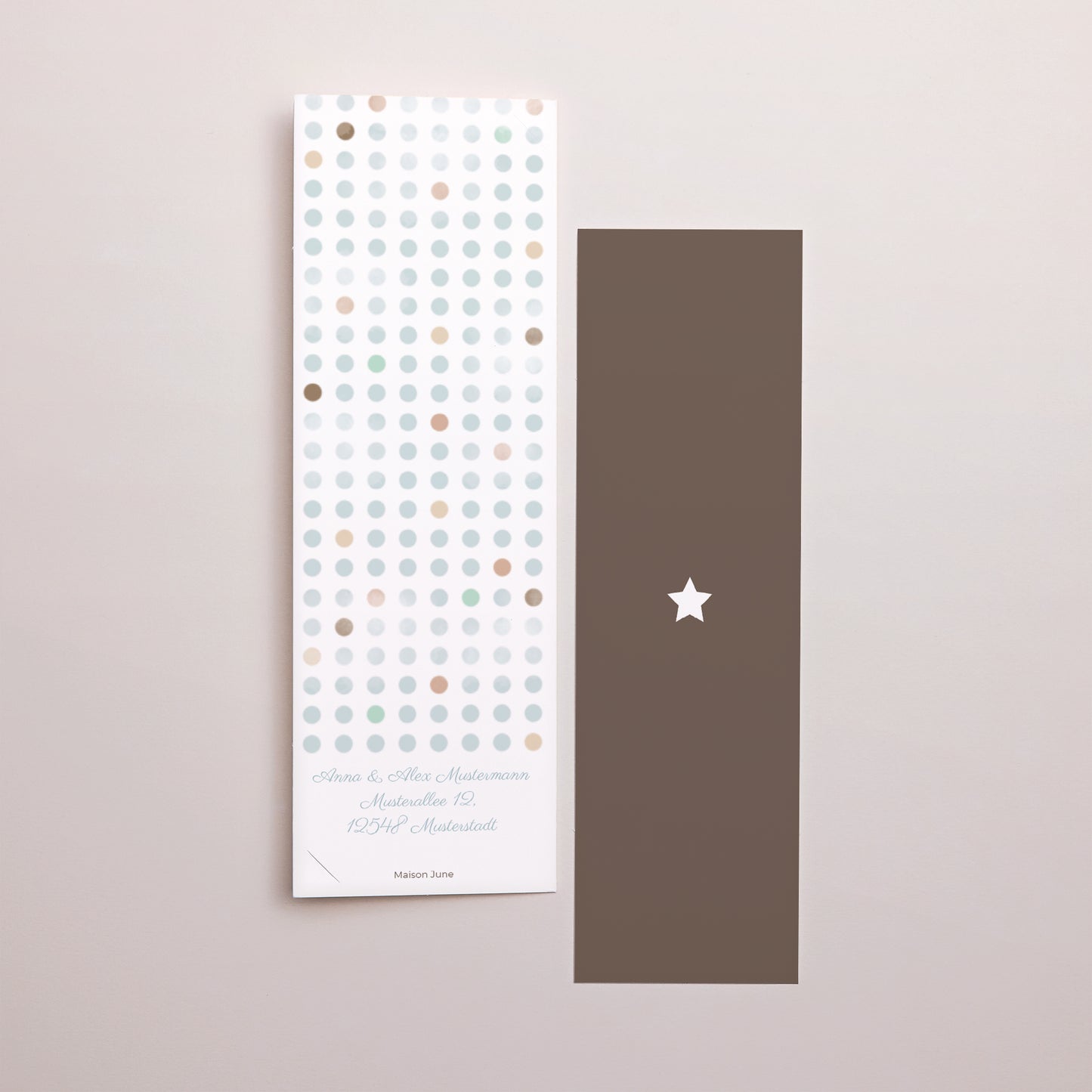 Geburtskarte Fotoautomaten Lesezeichen Elefanten-Duo foto N° 3