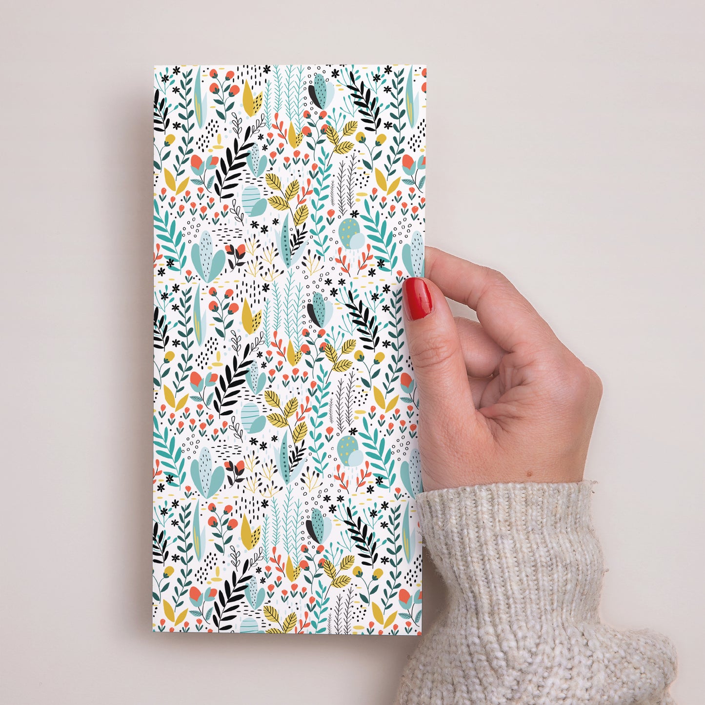 Menükarte Hochzeit Panoramatisches Porträt Wilde Wiese foto N° 3