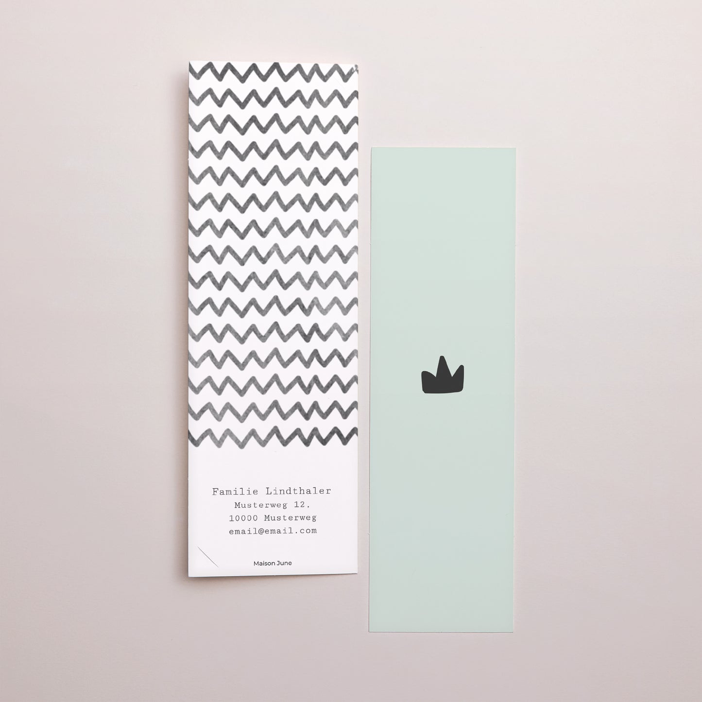 Geburtskarte Fotoautomaten Lesezeichen Kleiner König foto N° 3