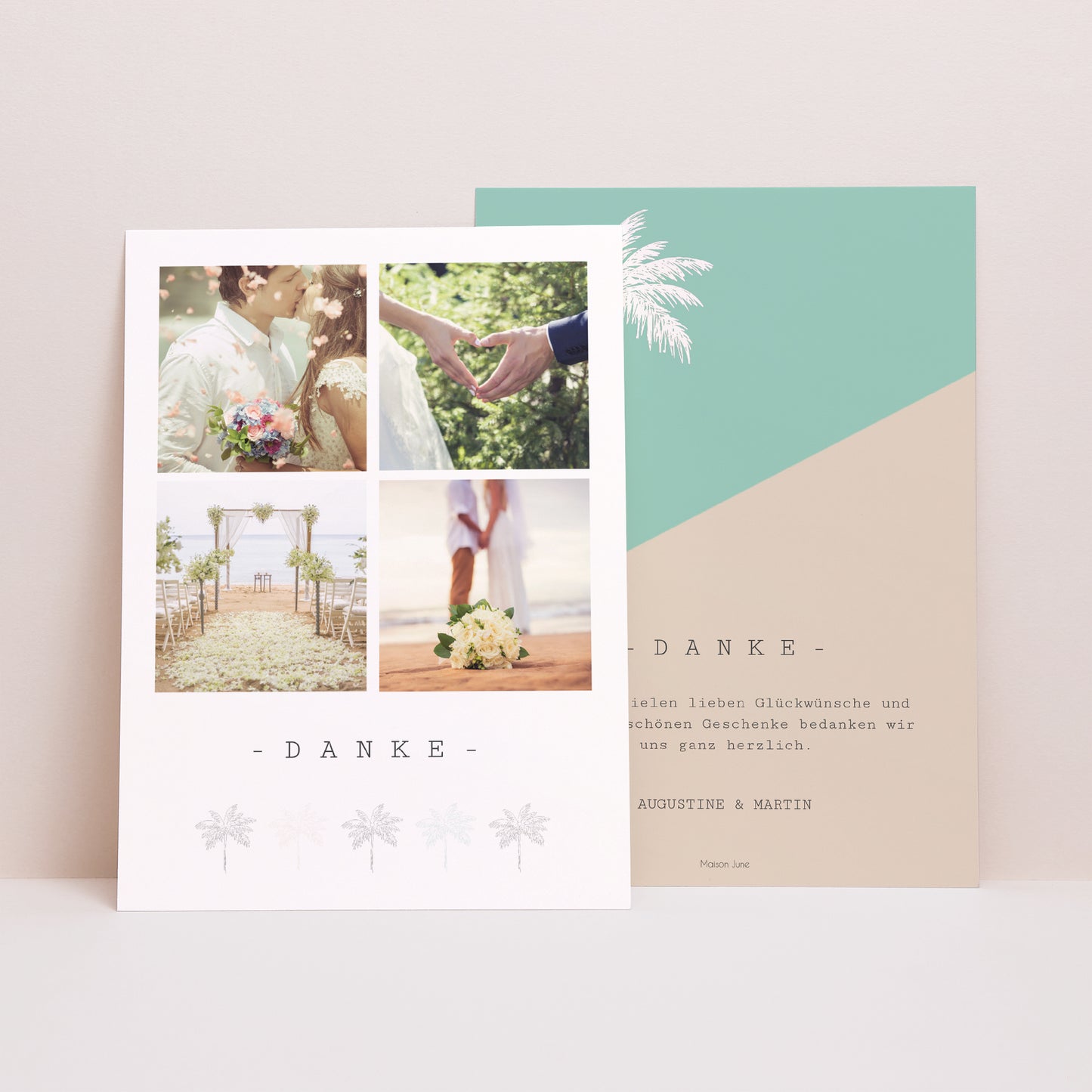 Dankeskarte Hochzeit Richtung Florida foto N° 1