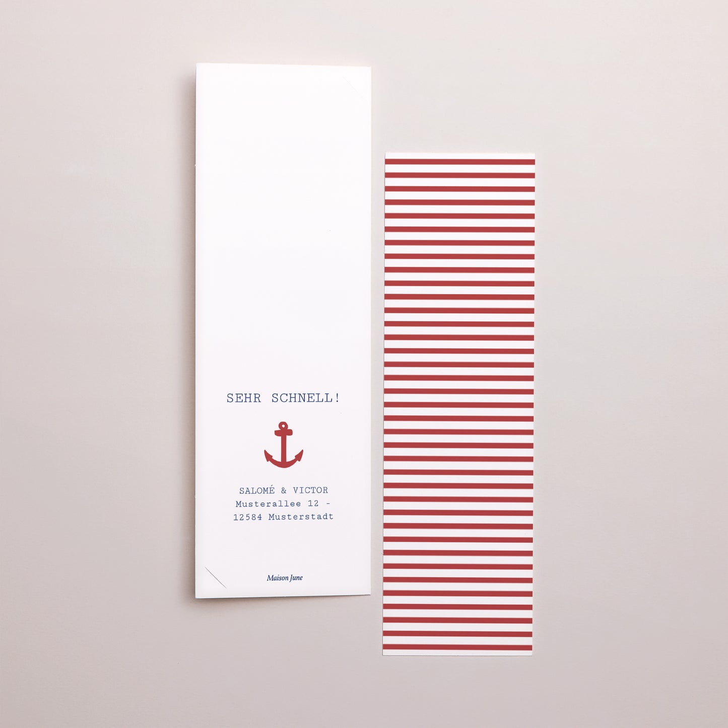 Geburtskarte Fotoautomaten Lesezeichen Kleines Seemanns-Trio foto N° 3