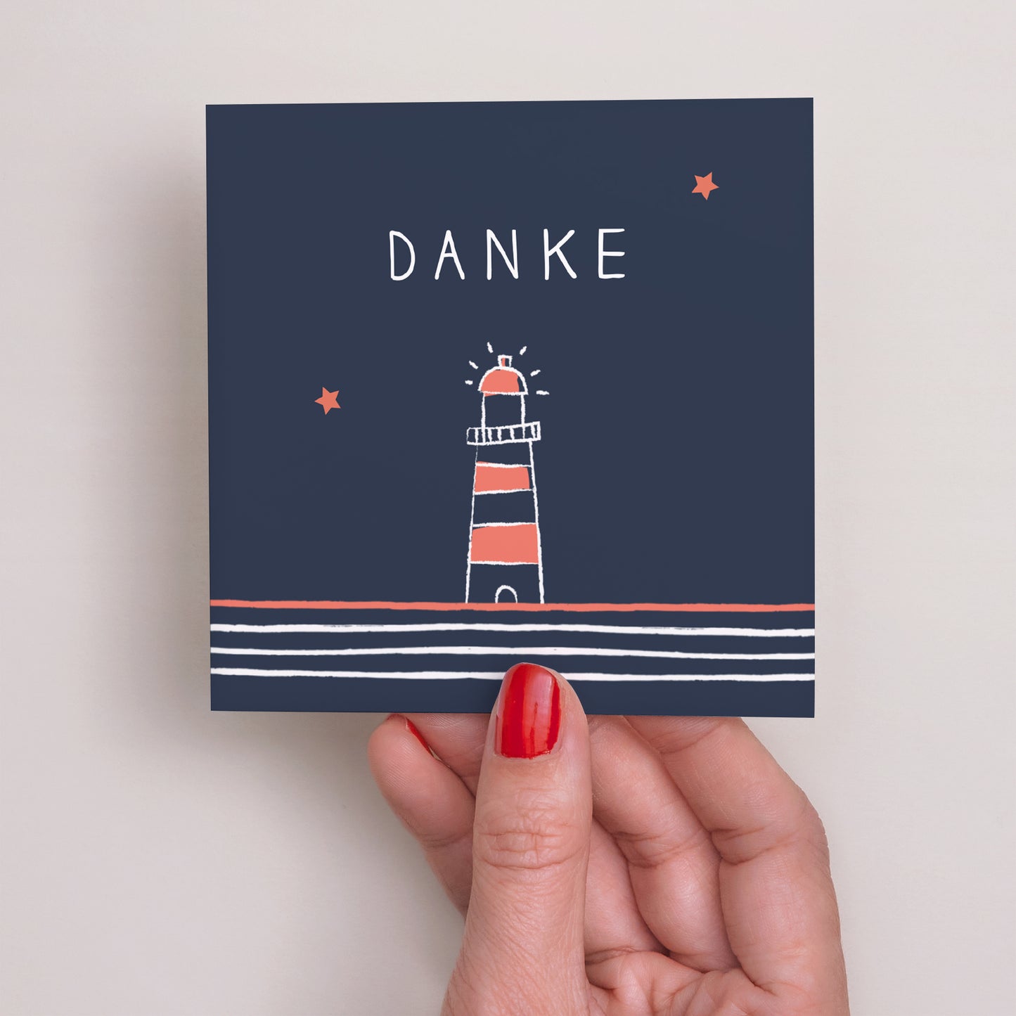 Dankeskarte Geburt Quadrat Kleines Schiff foto N° 2