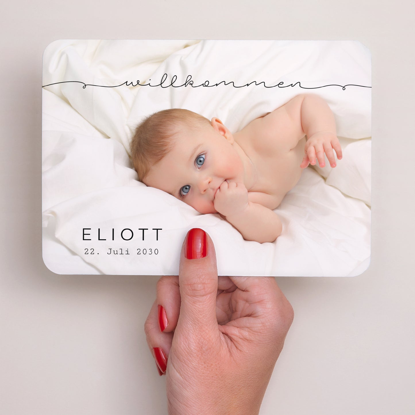 Geburtskarte Landschaft, abgerundete Ränder Inspiration foto N° 3