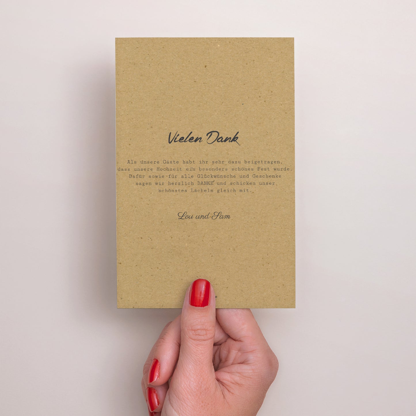 Dankeskarte Hochzeit PortraitPorträt Traits & Kraft foto N° 3