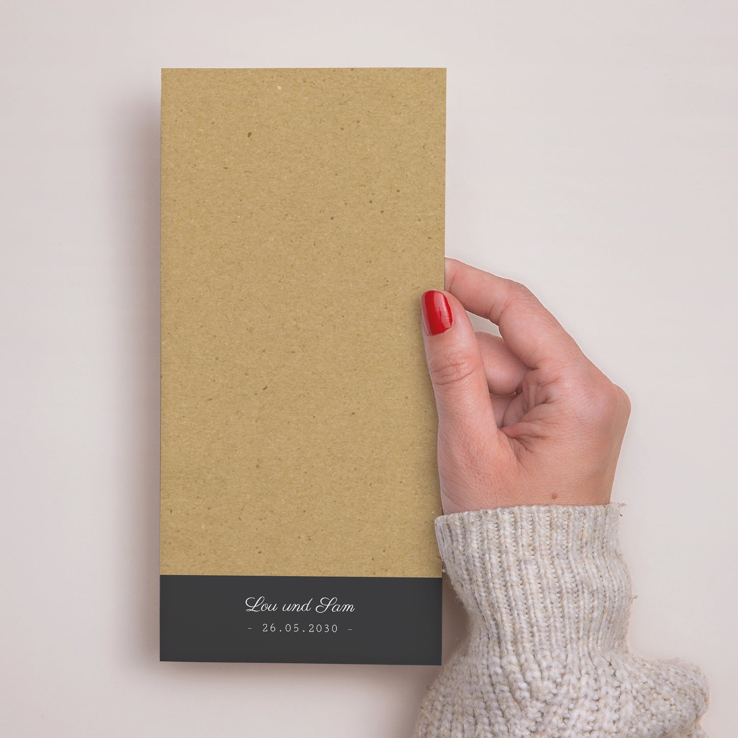 Menükarte Hochzeit Panoramatisches Porträt Traits & Kraft foto N° 3