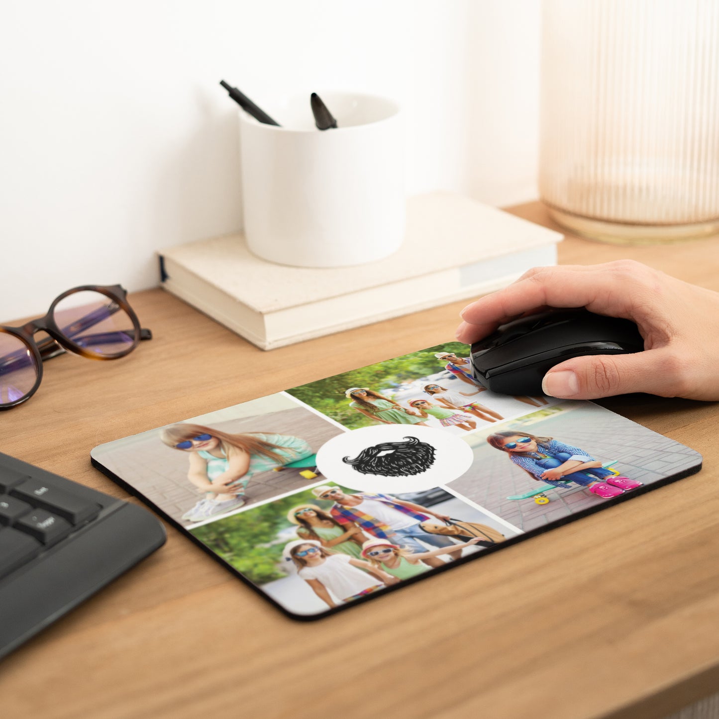 Mousepad Objekte Rechteck Papa qui Pique foto N° 2