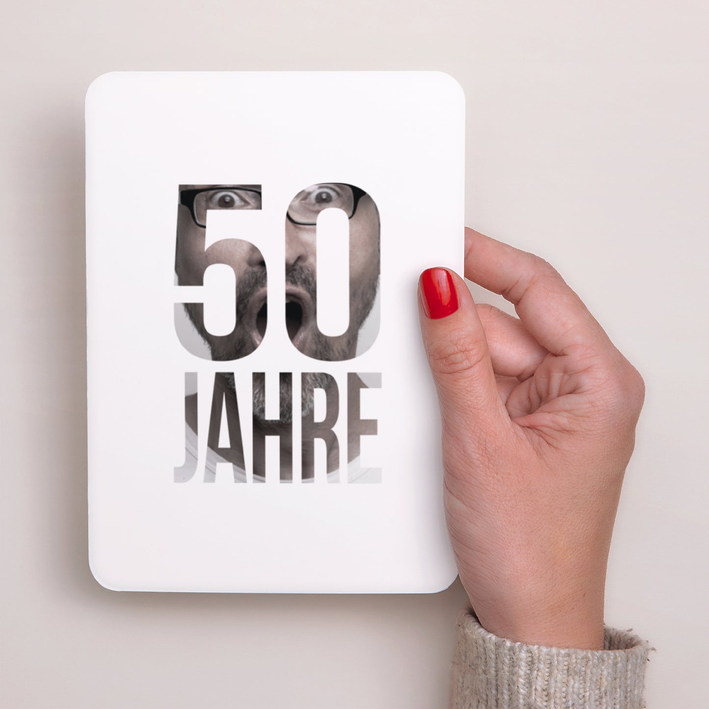 Beilegekarte Geburtstag Erwachsener Porträt, abgerundete Kanten Foto 50 foto N° 2