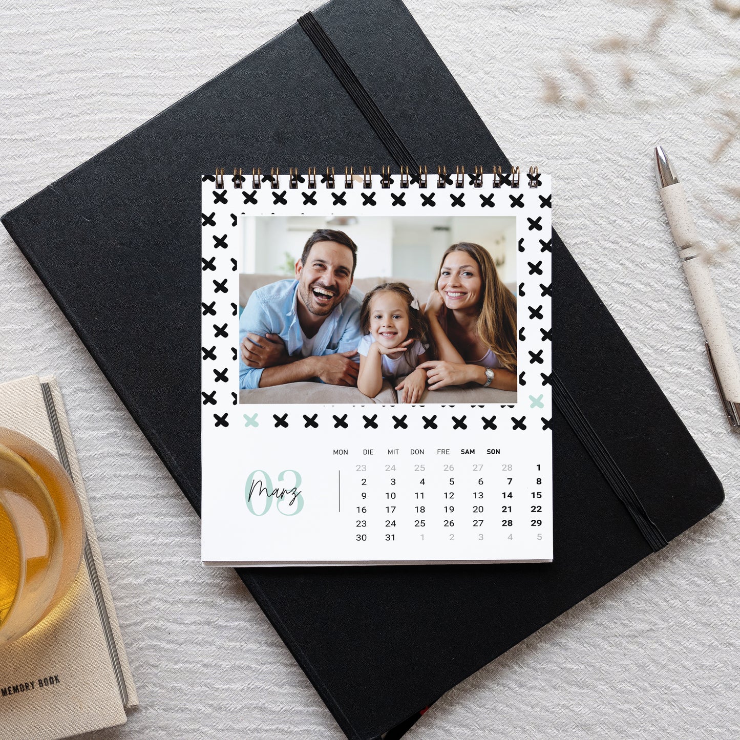 Kalender Weihnachten Büro, Staffelei Dekorative Muster foto N° 3