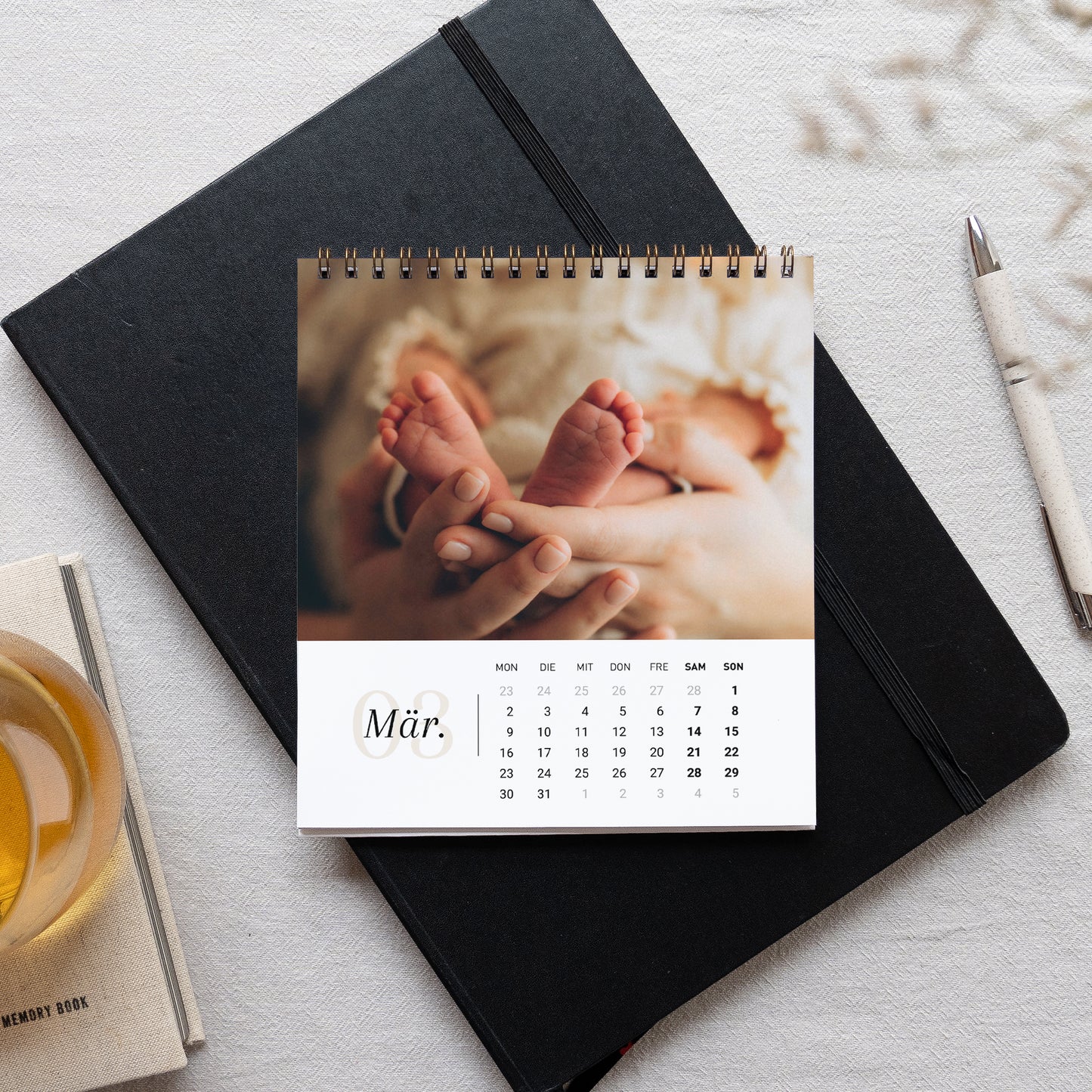 Kalender Weihnachten Büro, Staffelei Geliebte Familie foto N° 3