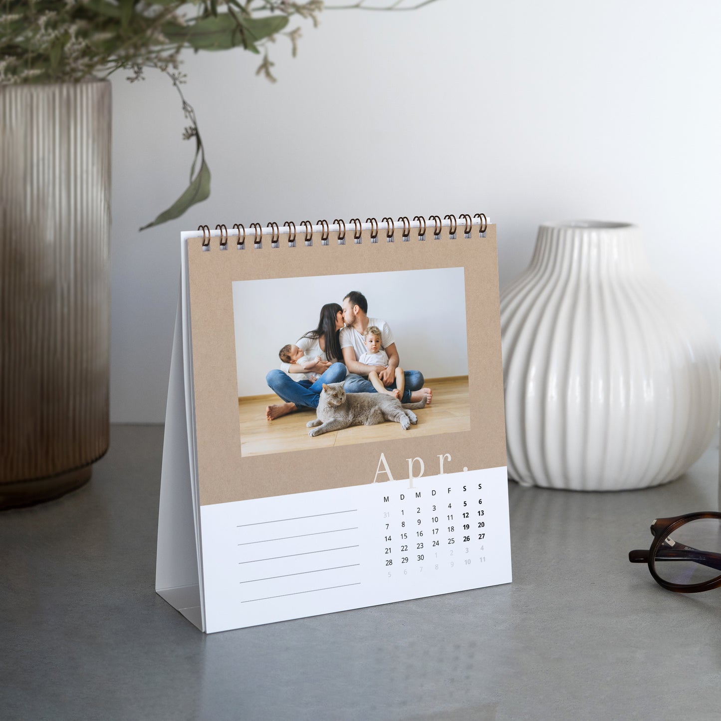 Kalender Weihnachten Büro, Staffelei Familienporträts foto N° 2