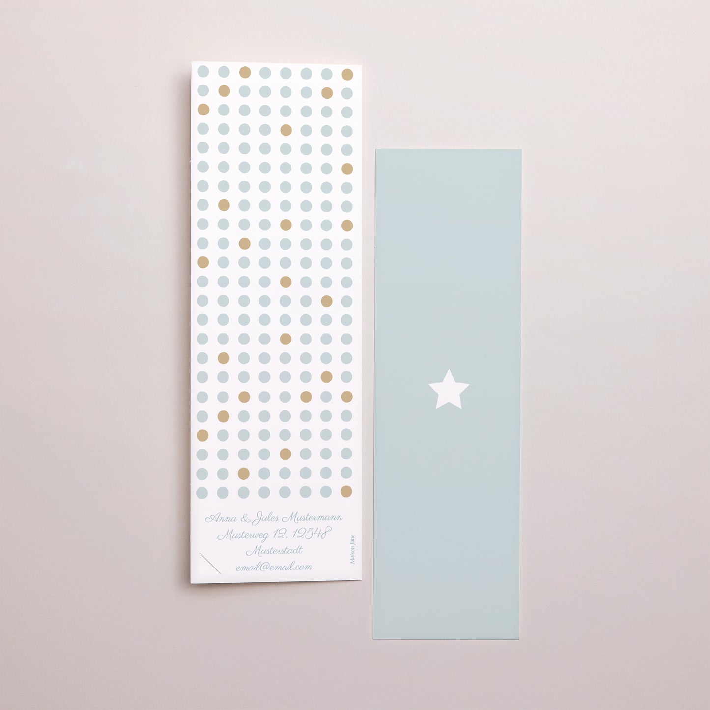 Geburtskarte Fotoautomaten Lesezeichen Goldener Elefant foto N° 3