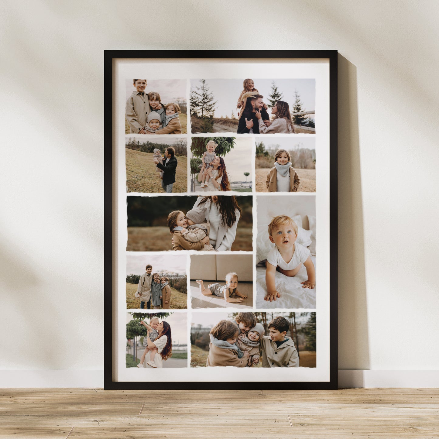Poster Foto's Porträt 60 x 90 cm Patchwork-Familie foto N° 1