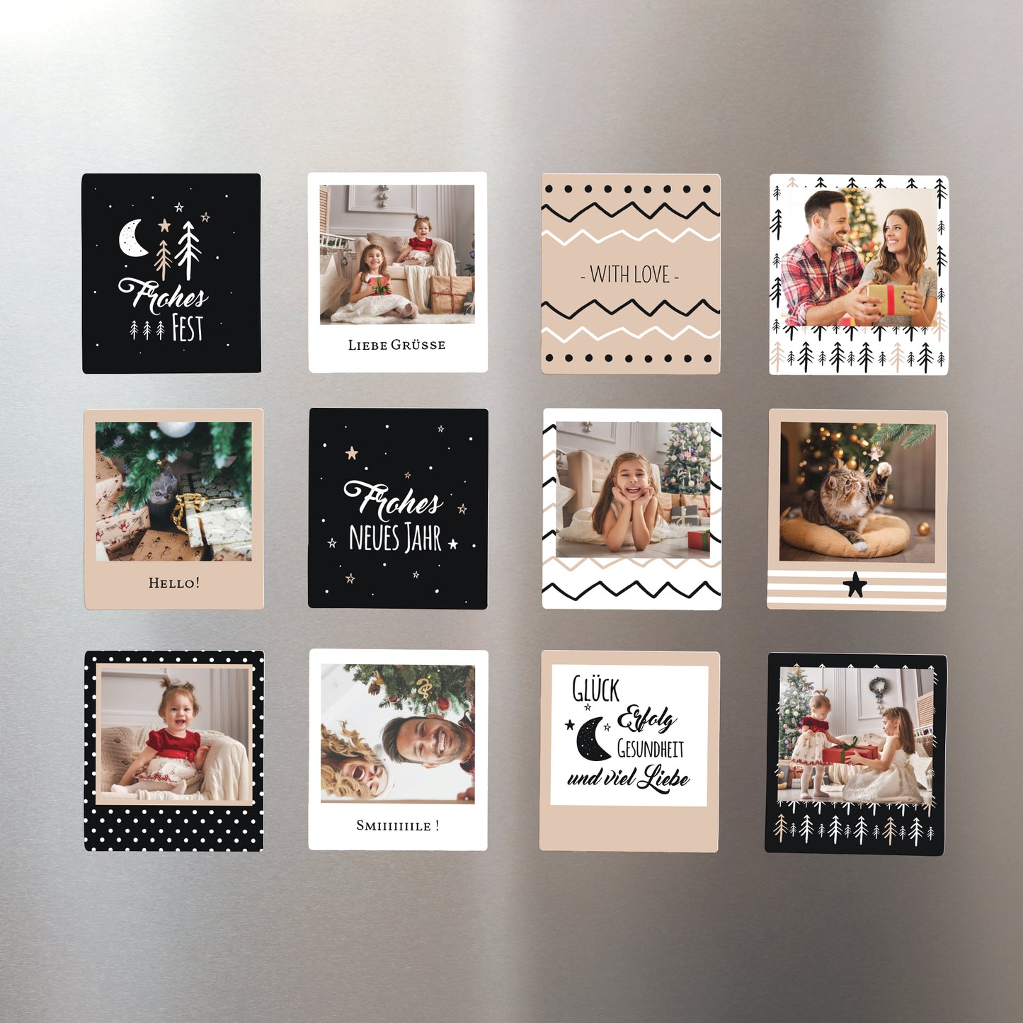 Fotoabzug Foto's Pack mit 12, magnetisch Petits Sapins foto N° 1