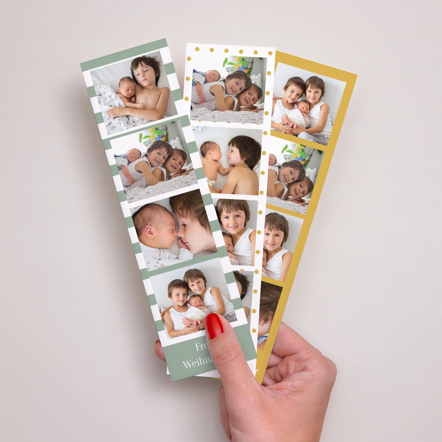 Fotoabzug Foto's Partie de 3 Gelb und Grün foto N° 2