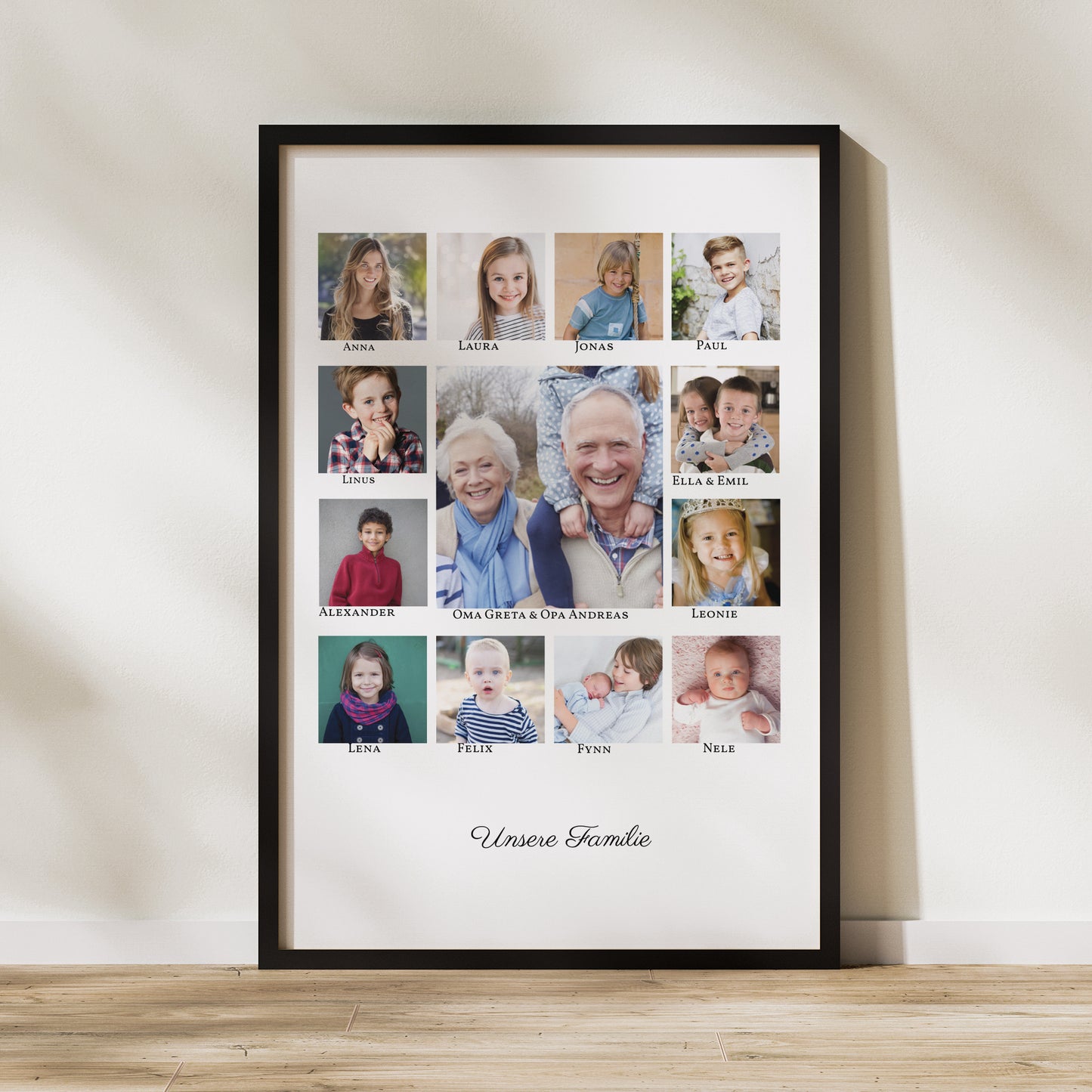Poster Foto's Porträt 60 x 90 cm Vereinigte Familie foto N° 1