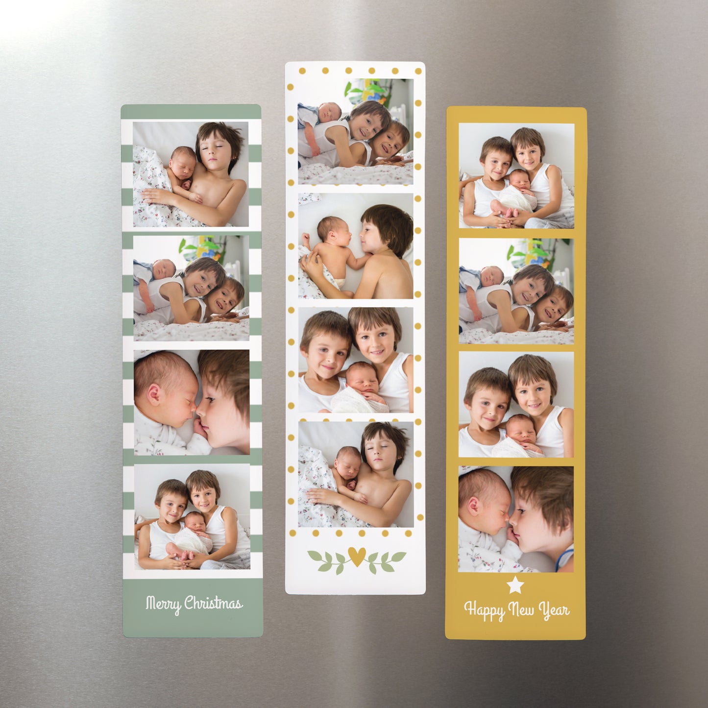 Fotoabzug Foto's Set aus 3, magnetisch Grün & Gelb foto N° 1