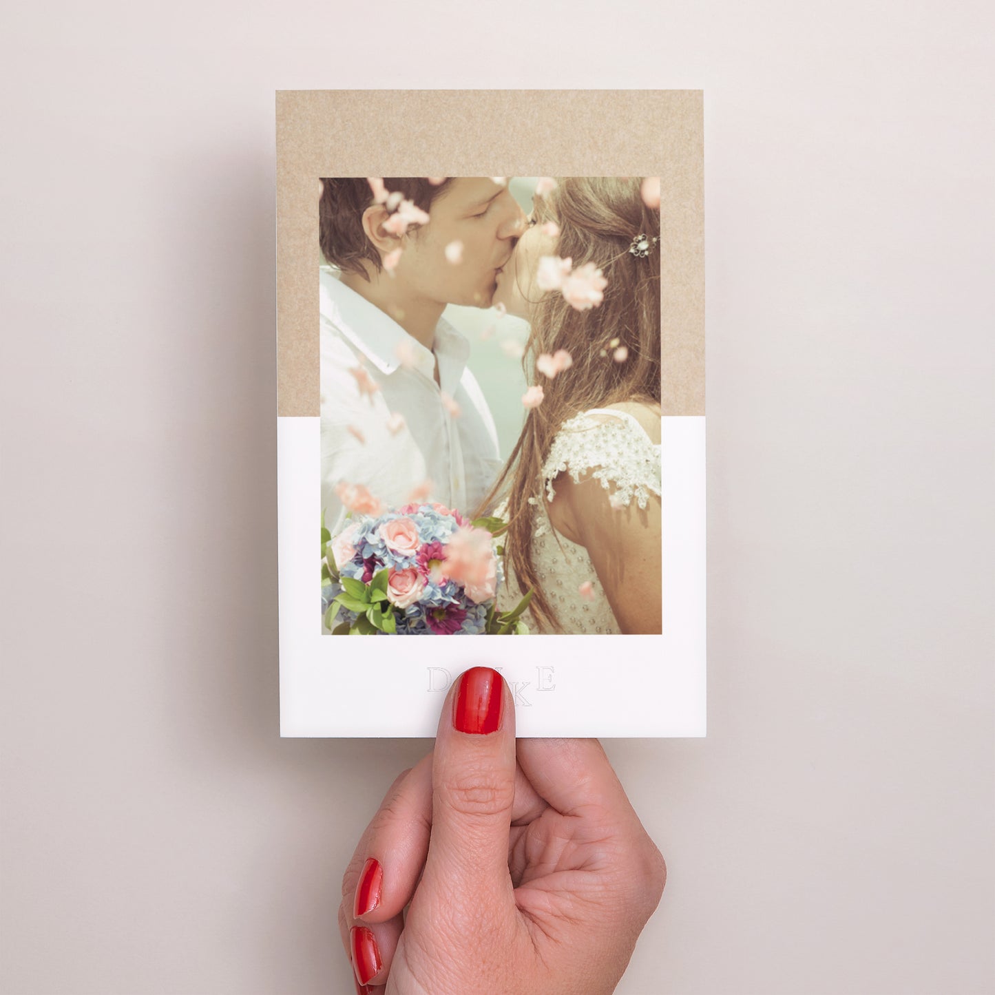 Dankeskarte Hochzeit PortraitPorträt Kraft & Farbe foto N° 2