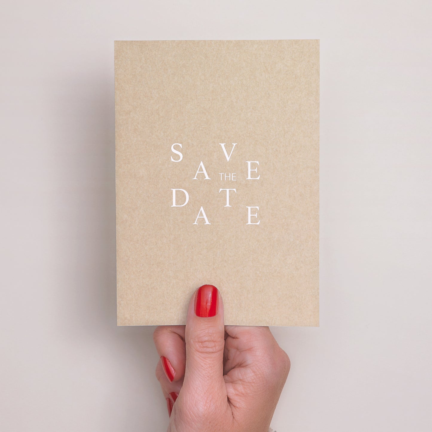 Save the date Karte Hochzeit Porträt Kraft & Farbe foto N° 2