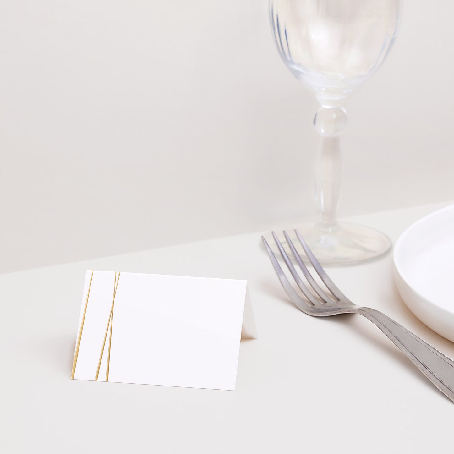 Tischkarten Hochzeit Quer Minimal Chic foto N° 2