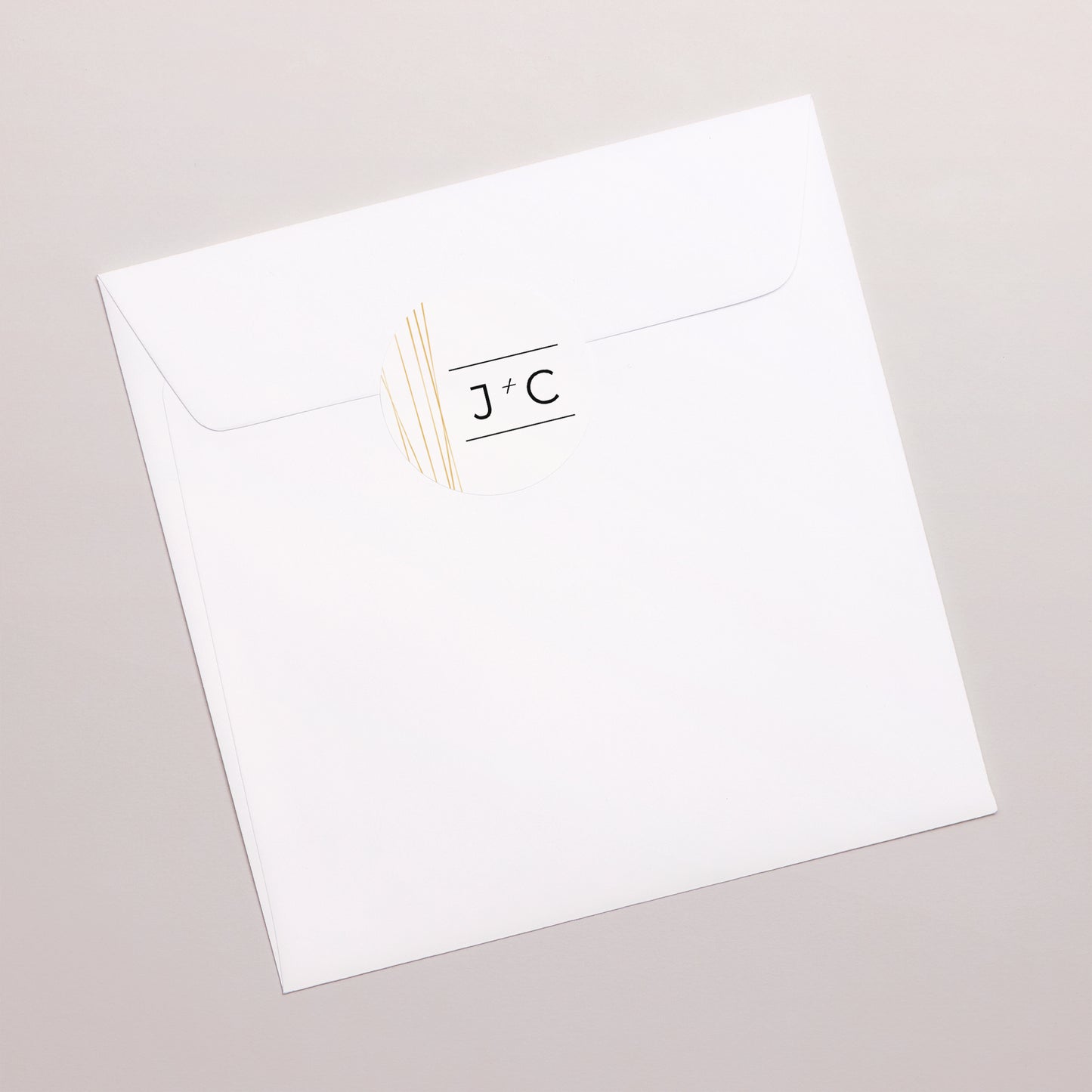 Sticker Hochzeit Rund Minimalistischer Chic foto N° 3