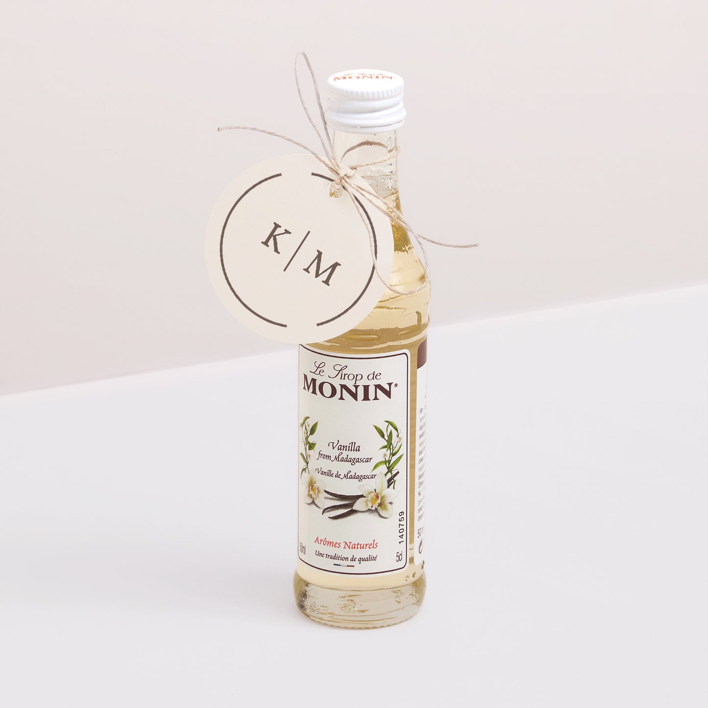 Vorgelochtes Etikett Hochzeit Runde Modern Nude foto N° 3