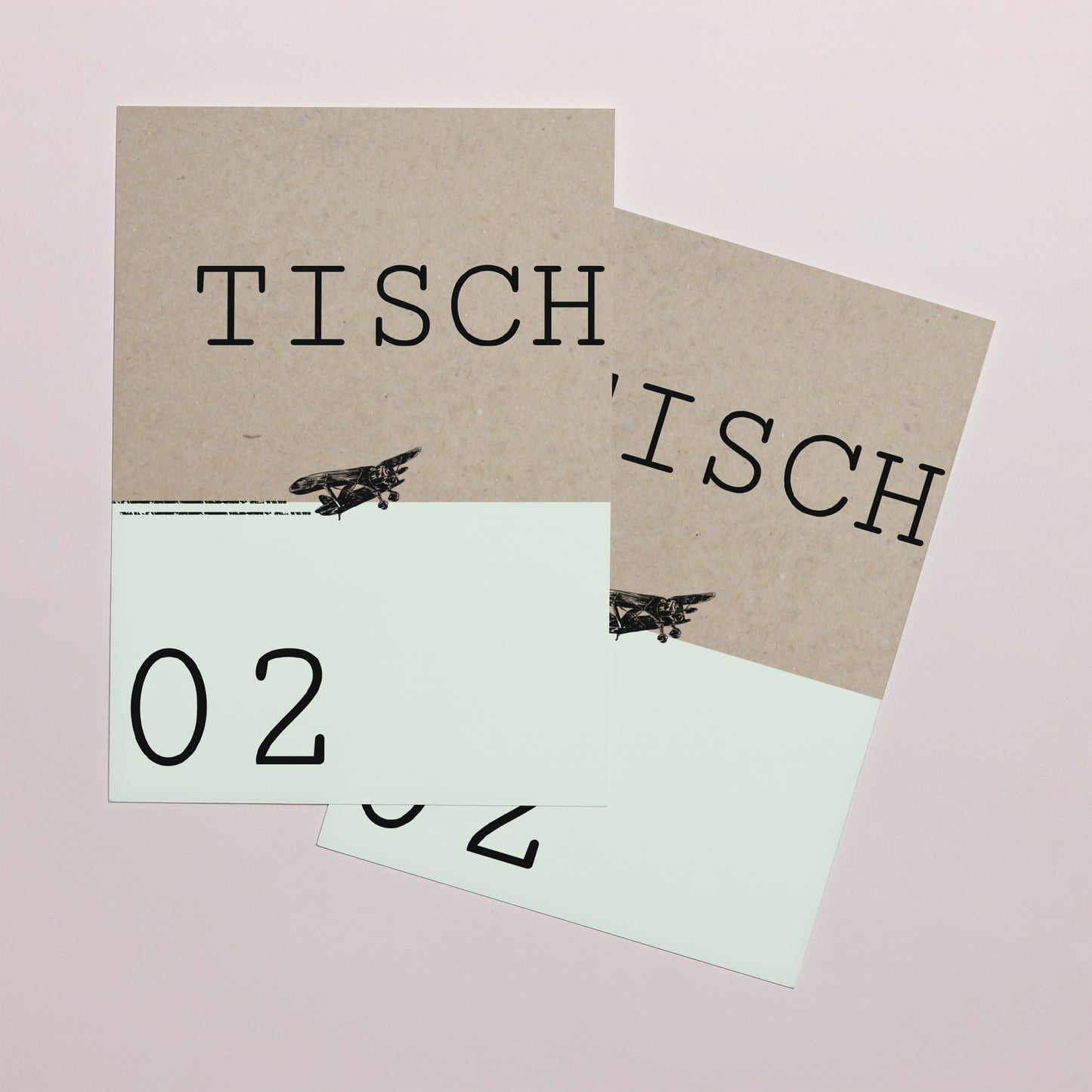 Tischnummern Hochzeit Rechteck Time To Love foto N° 2