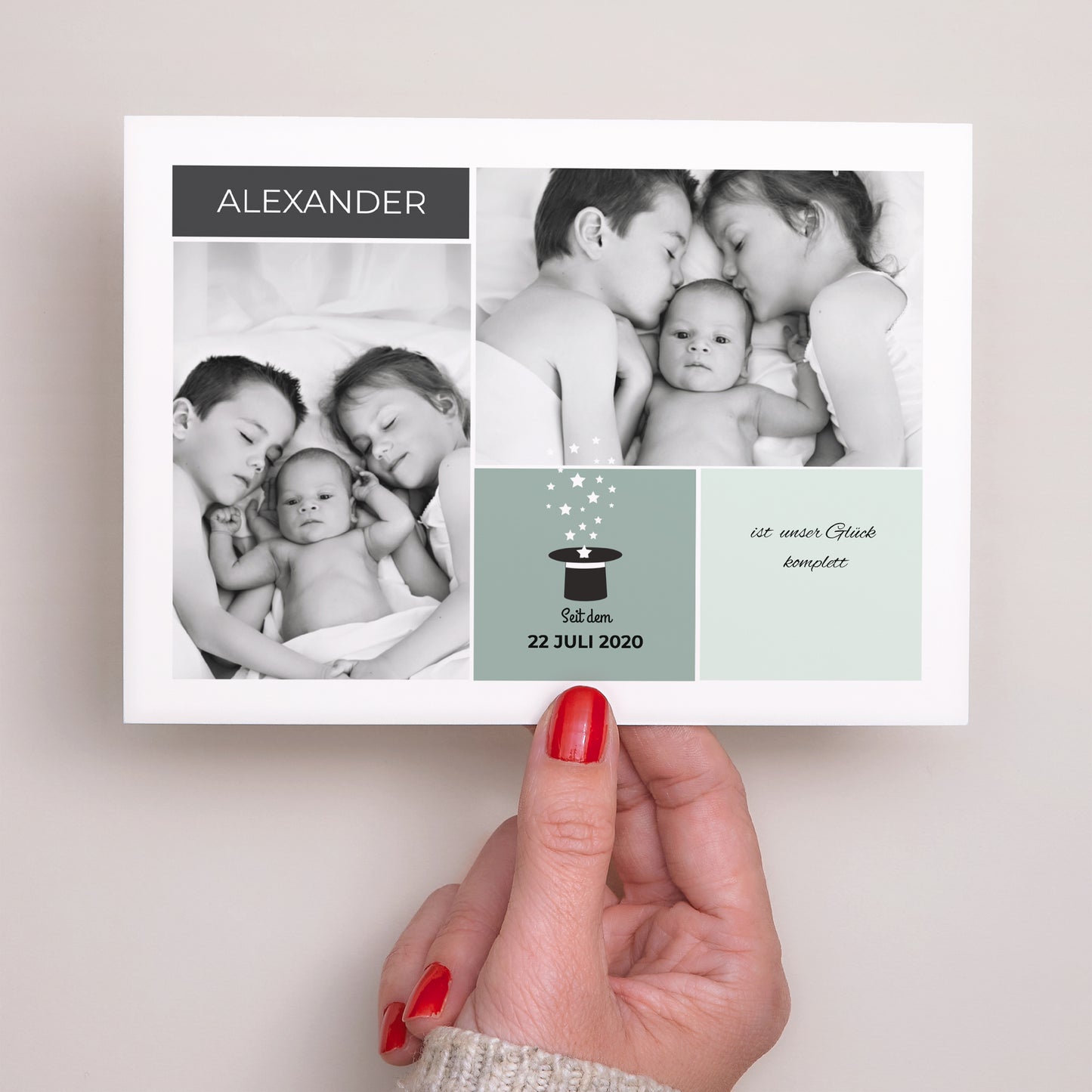 Geburtskarte Landschaft Das ist Magie! foto N° 3