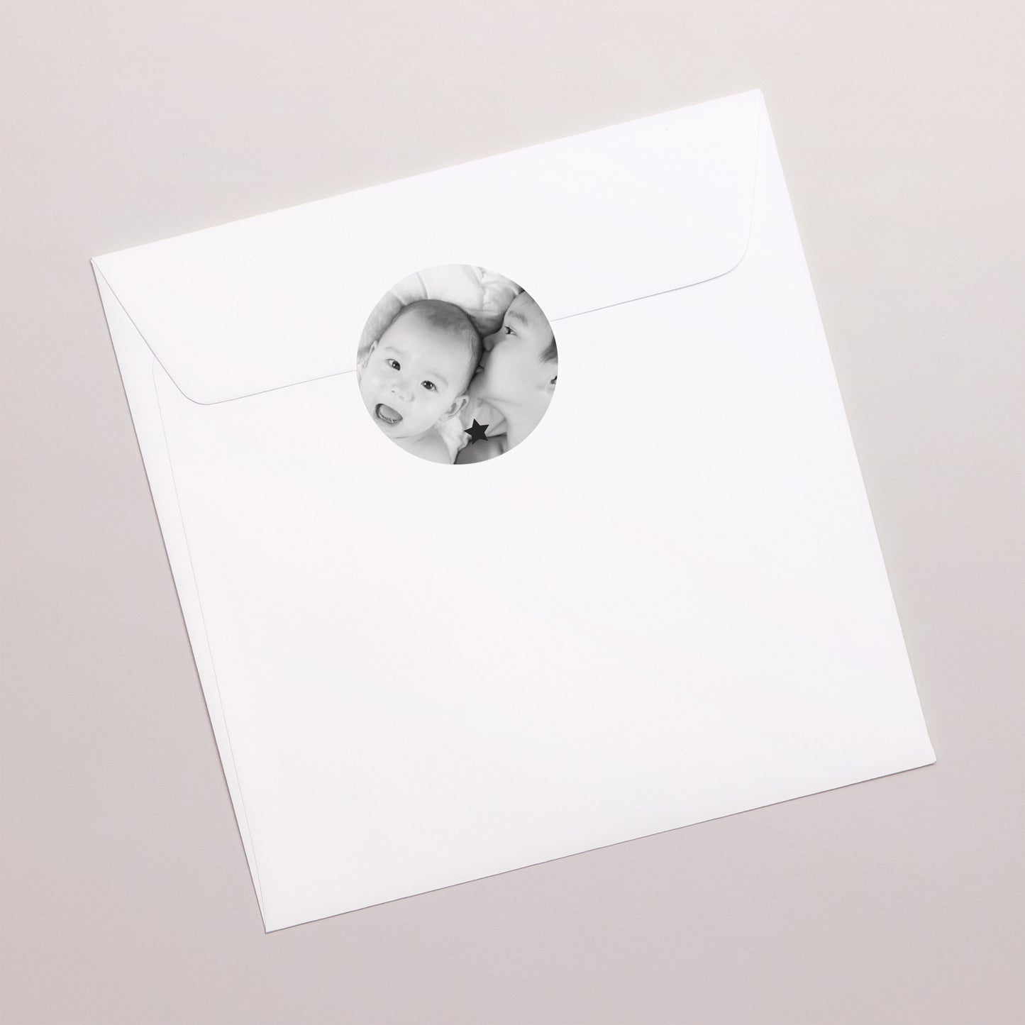 Sticker Geburt Rund Der goldene Stern foto N° 3