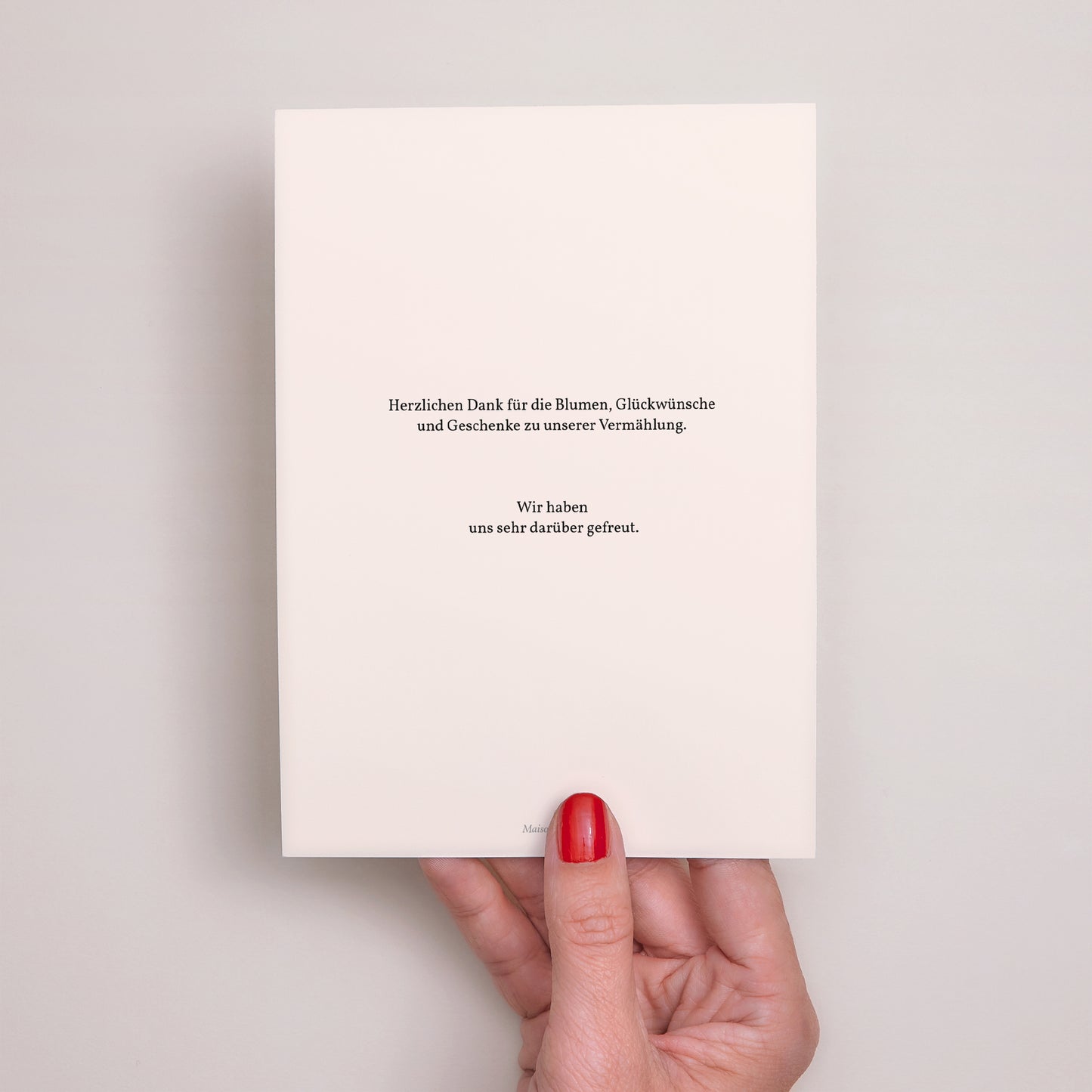 Dankeskarte Hochzeit Süße der Blumen foto N° 3