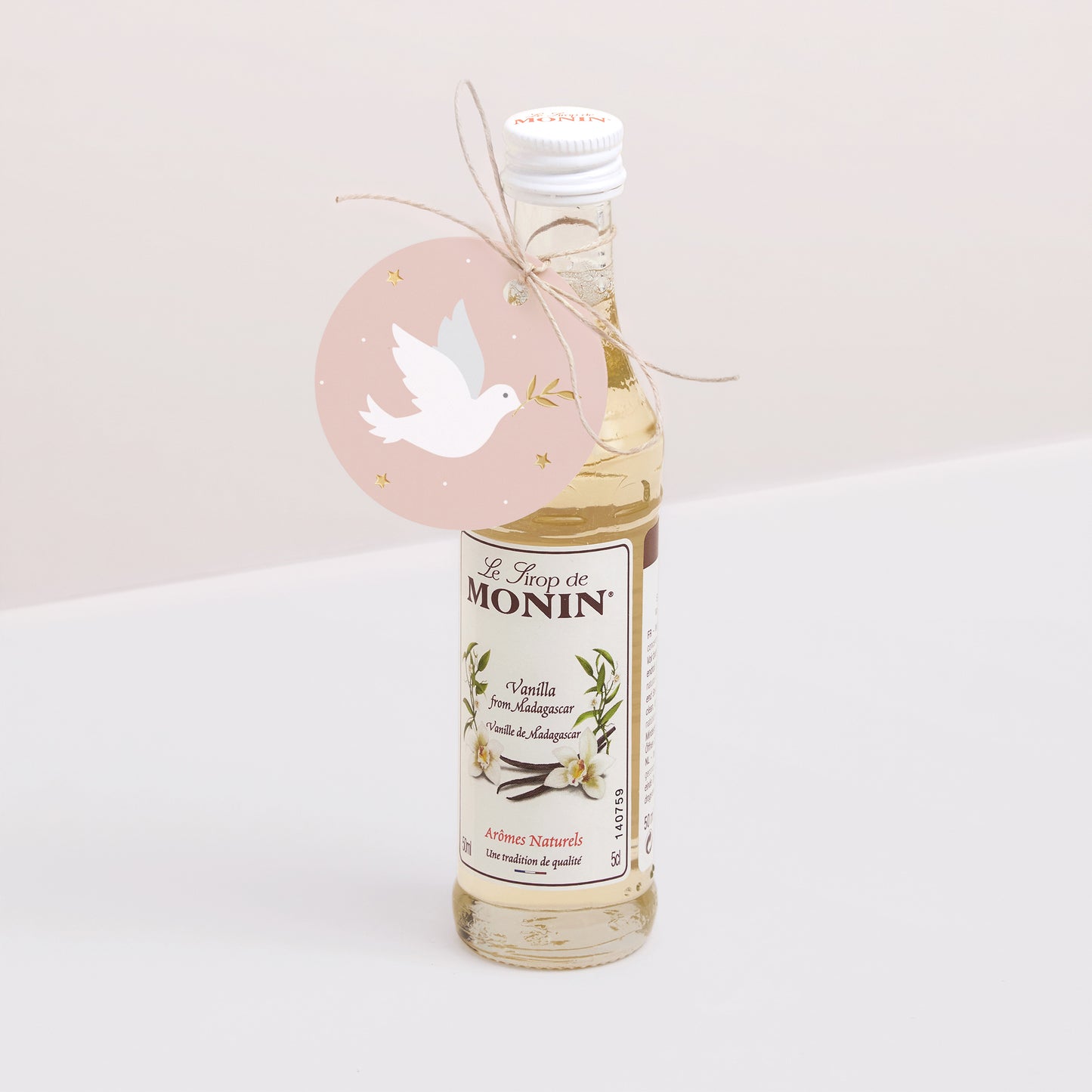 Vorgelochtes Etikett Kommunion Runde Holy Spirit Rose foto N° 3