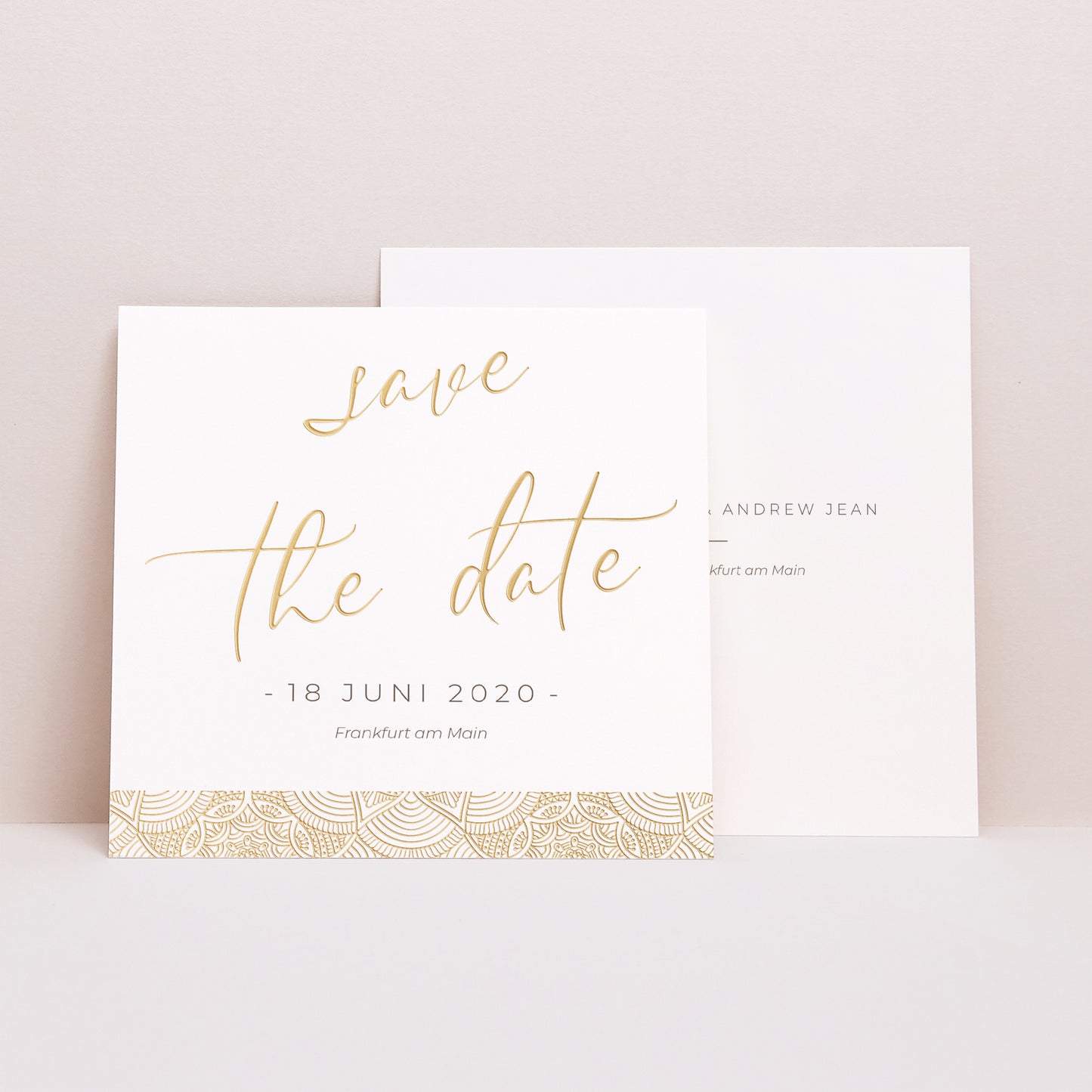 Save the date Karte Hochzeit Quadrat Konstantinopolis foto N° 1