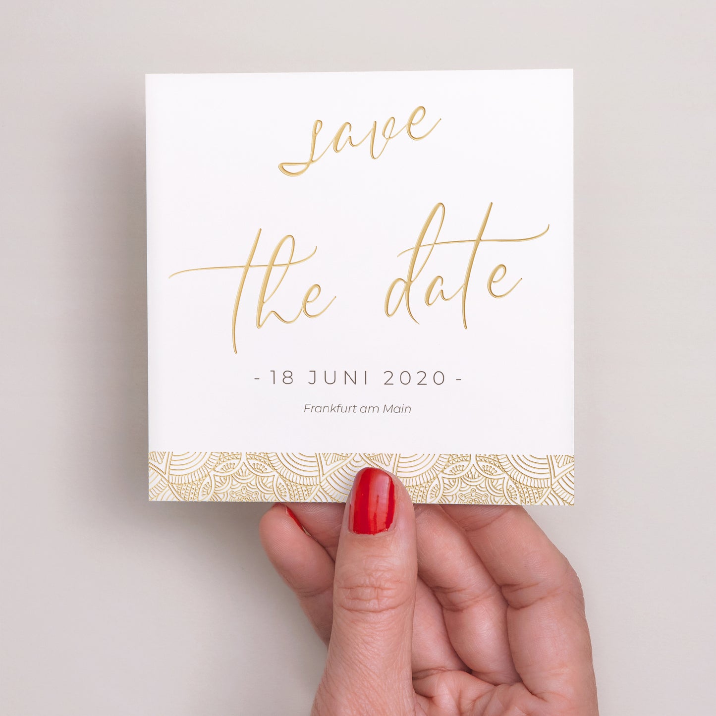 Save the date Karte Hochzeit Quadrat Konstantinopolis foto N° 2