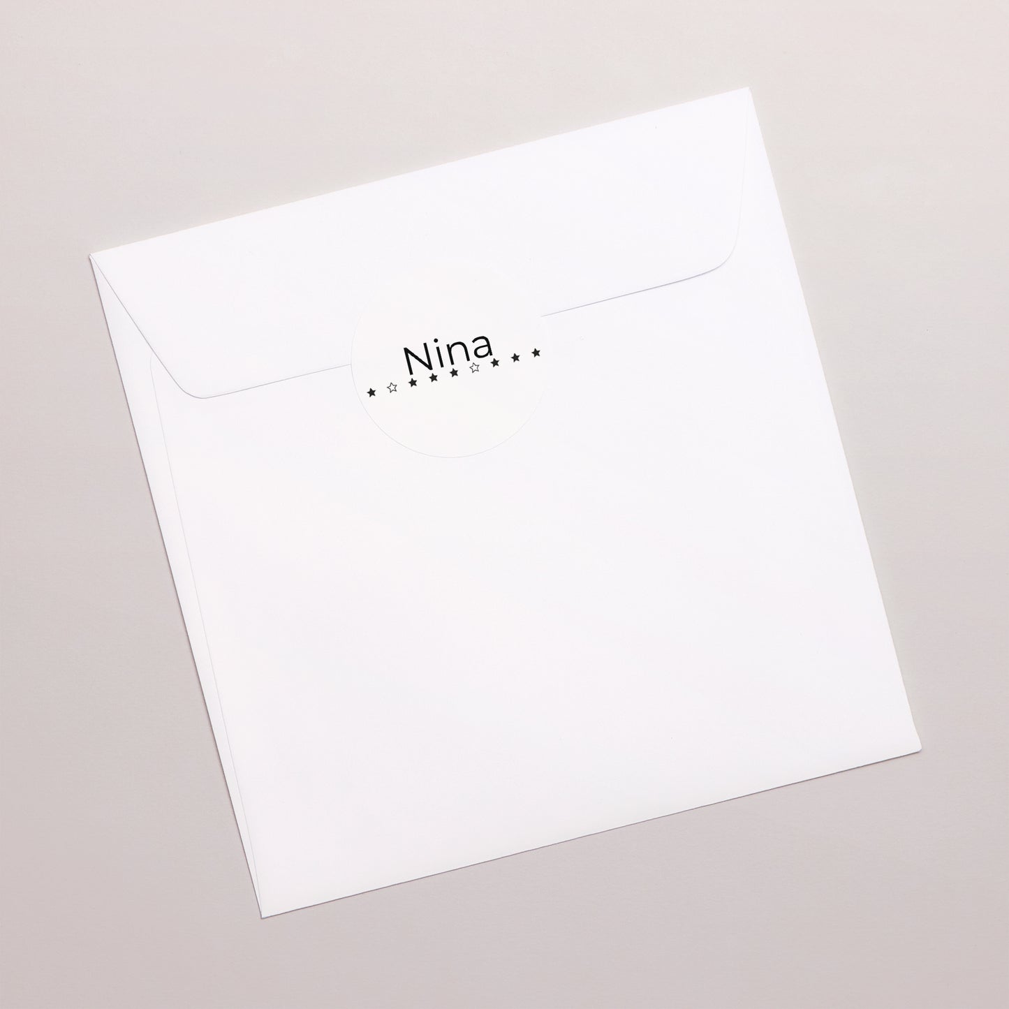 Sticker Geburt Rund Funkelnder Stern foto N° 3